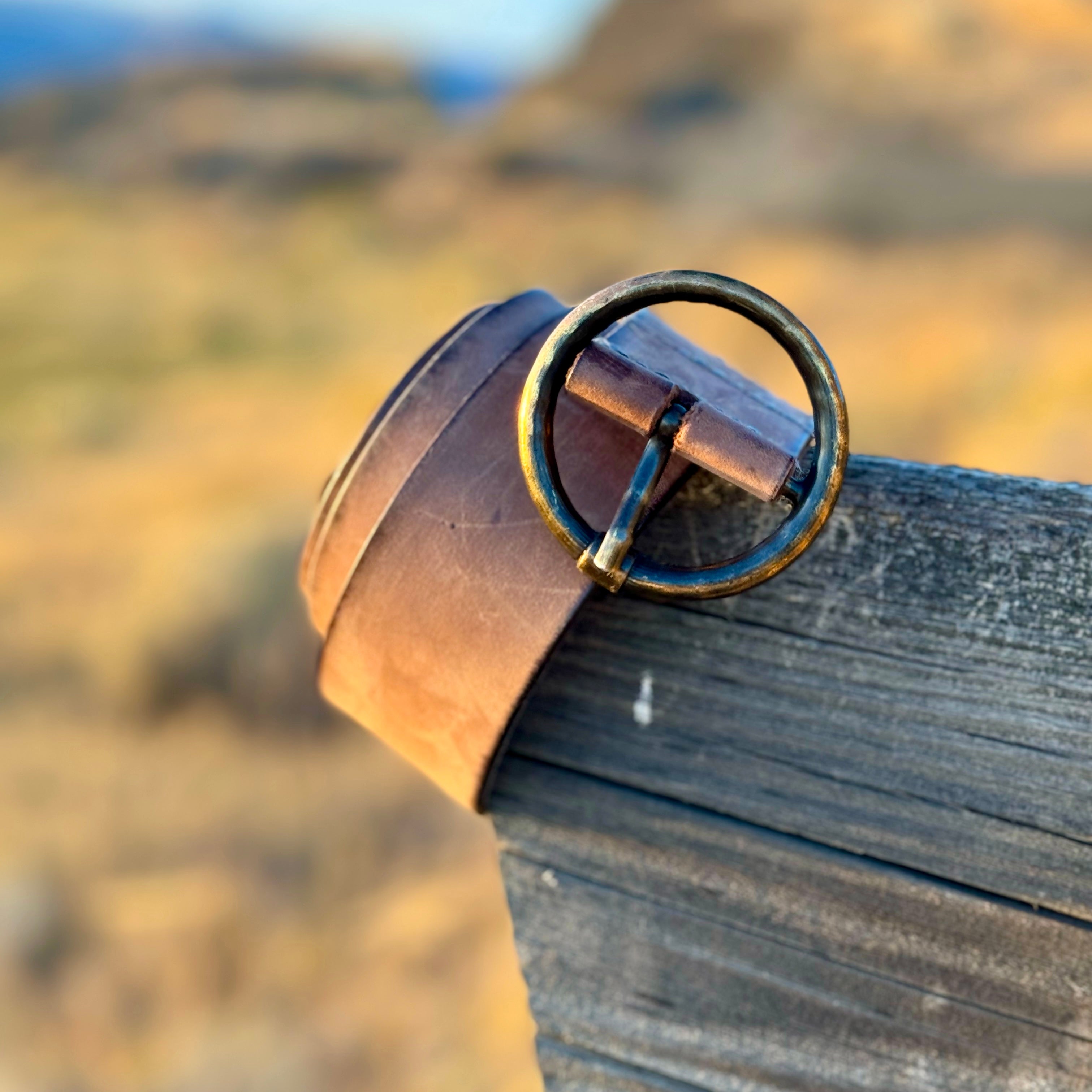 Vintage Circle Belt (Brown)