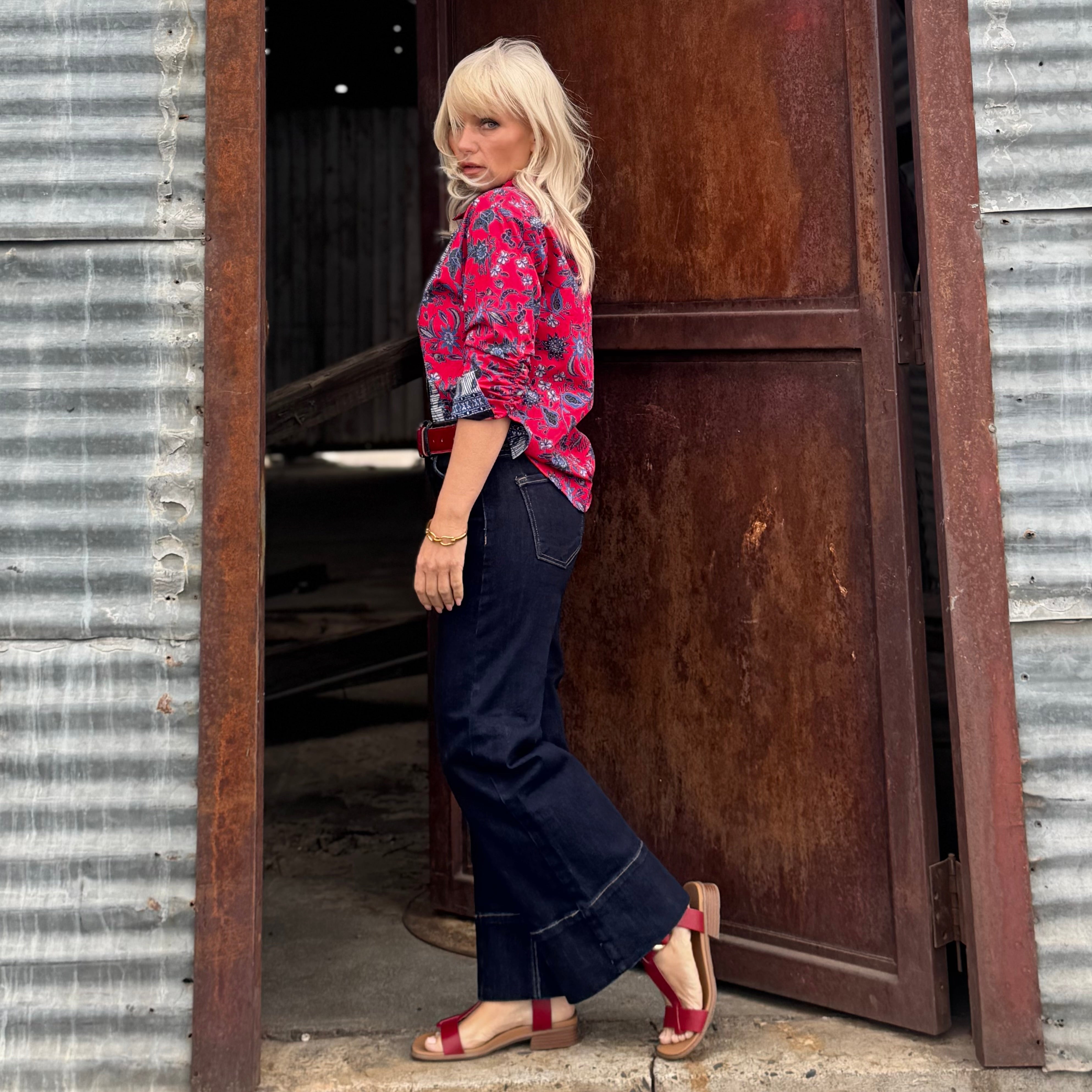 The Redline Sculpt Wide Leg Jean