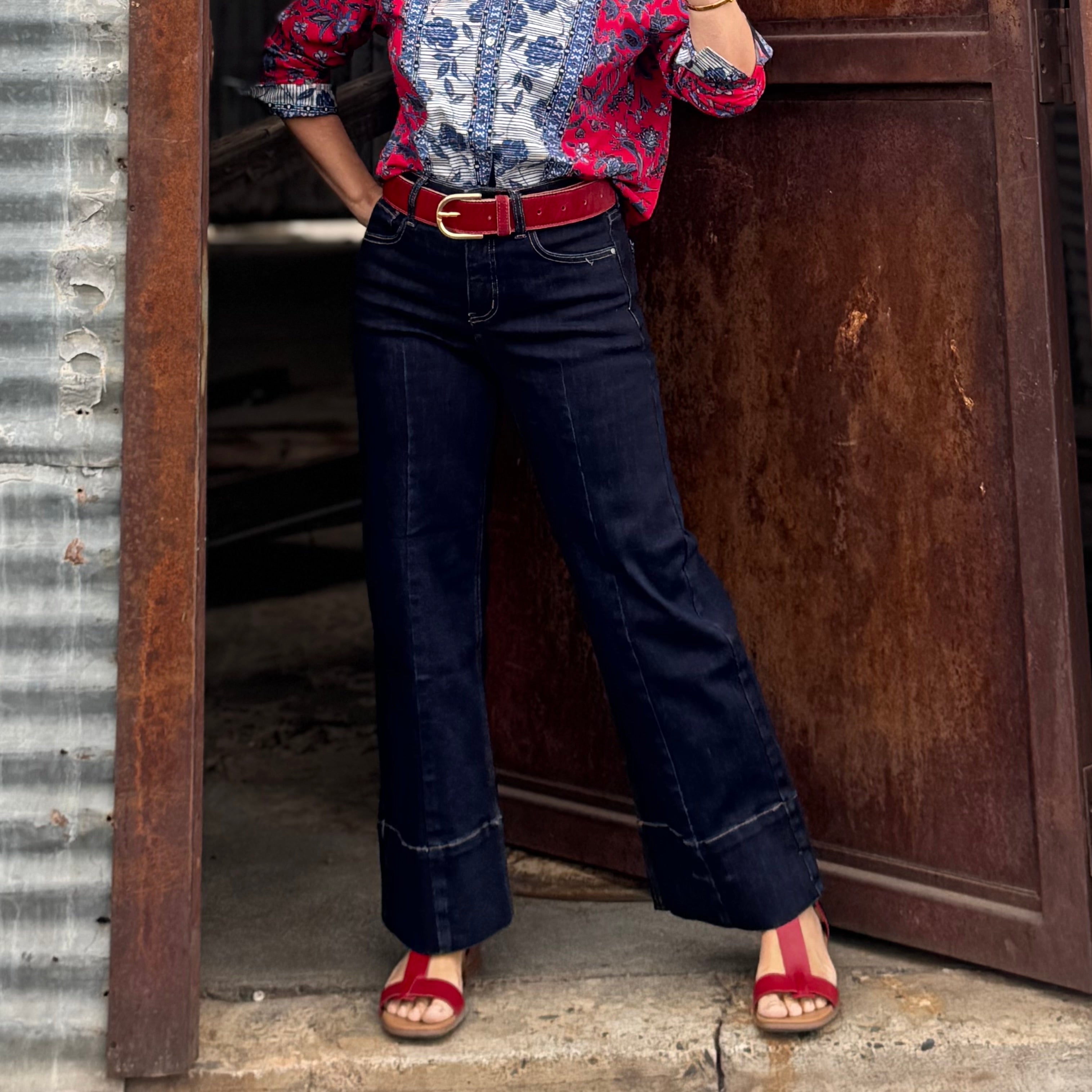 The Redline Sculpt Wide Leg Jean
