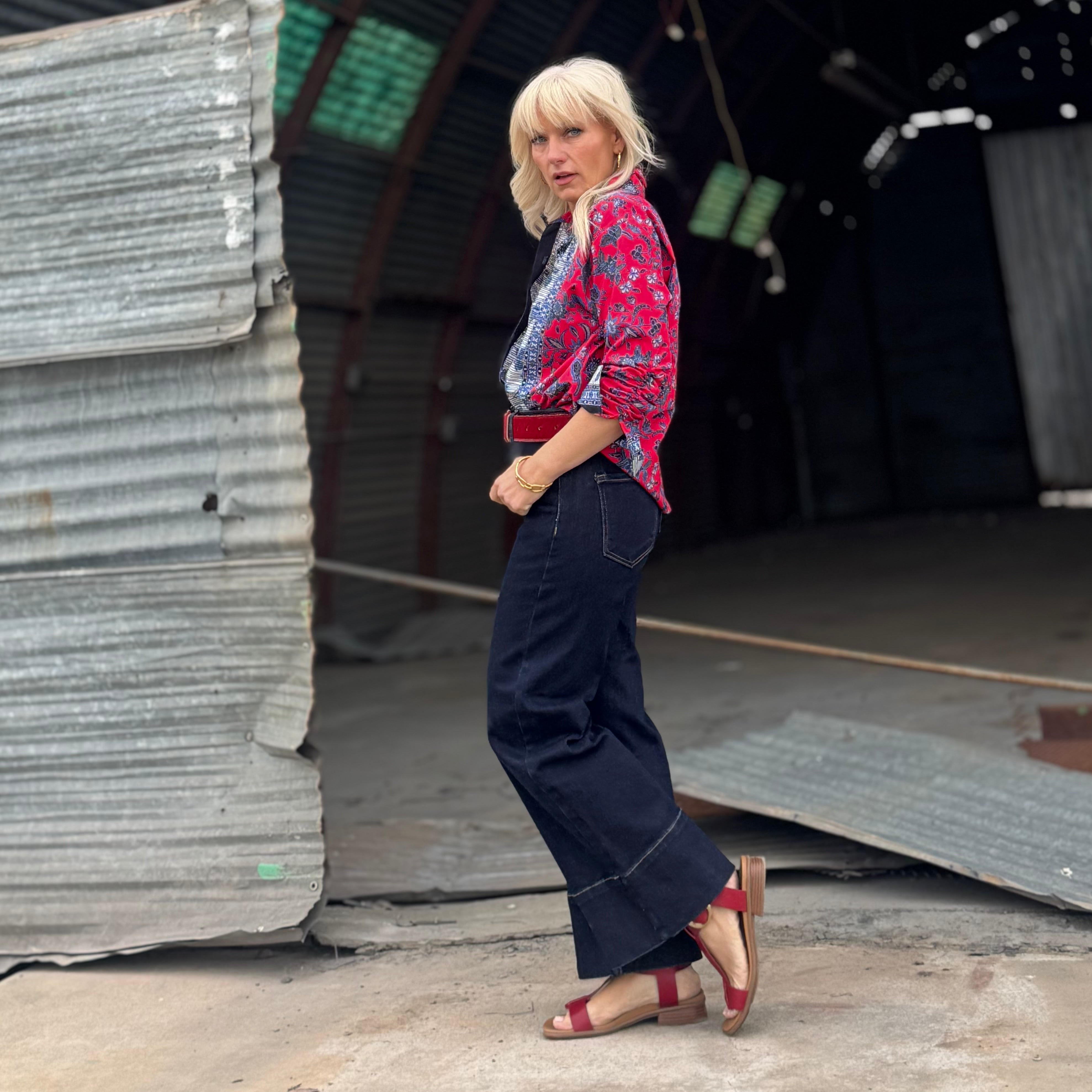 The Redline Sculpt Wide Leg Jean