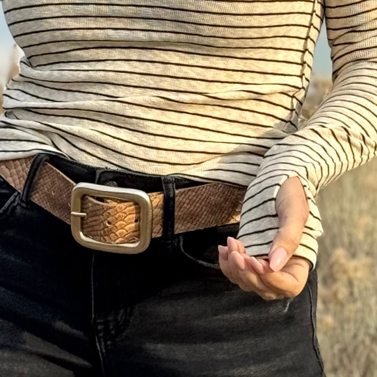 The Rowan Stripe Turtleneck