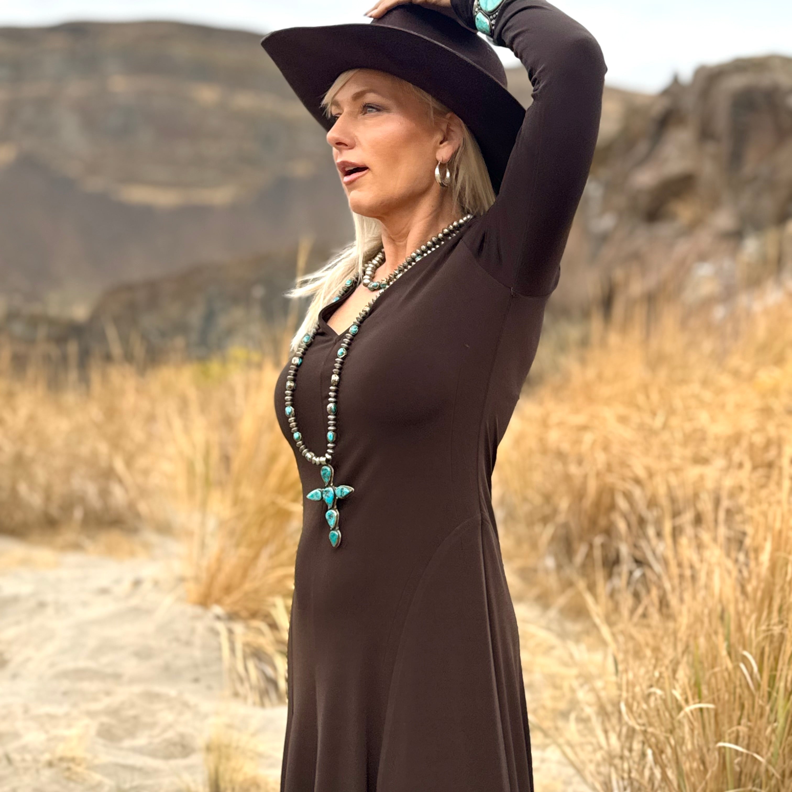 Kate V-Neck Midi Travel Dress