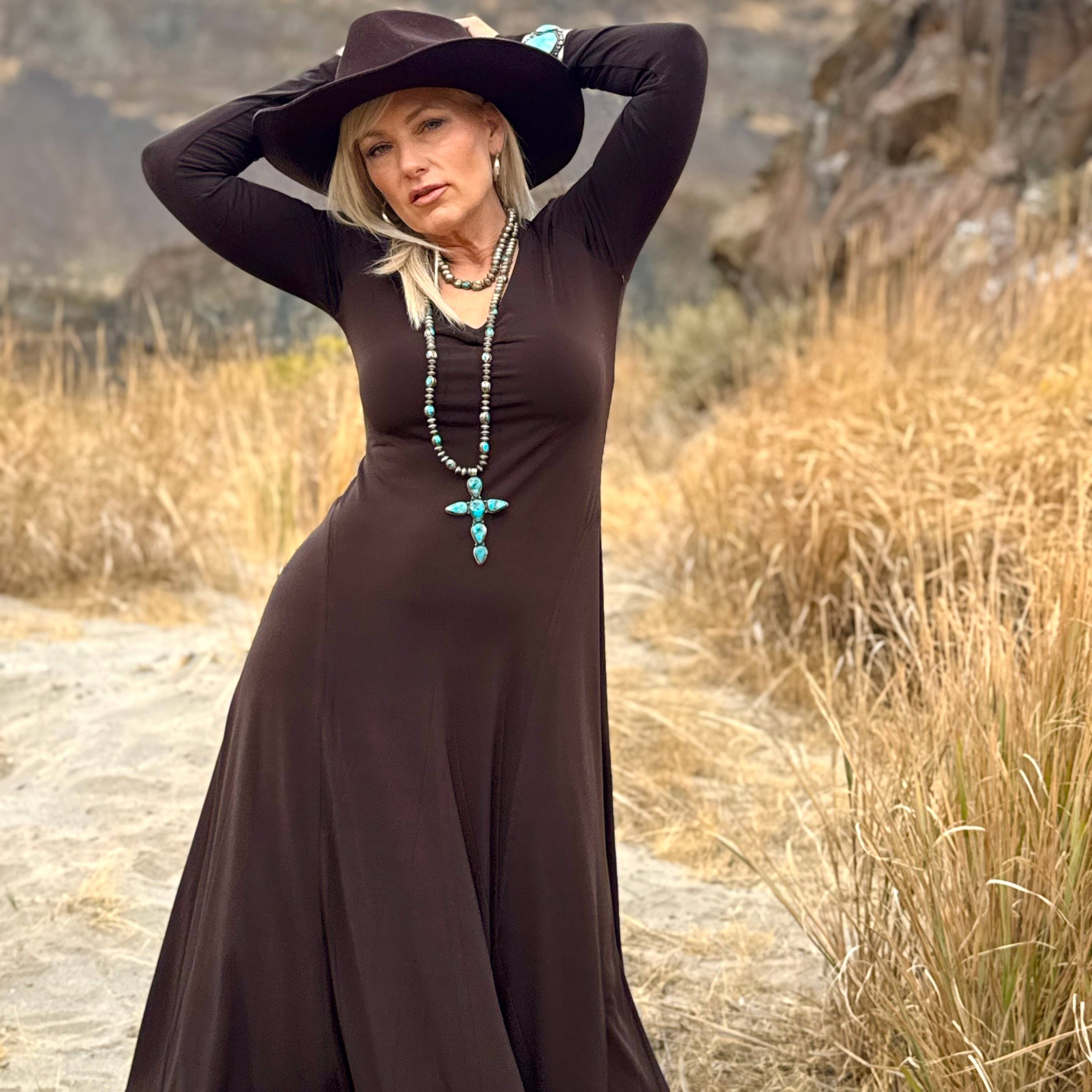 Kate V-Neck Midi Travel Dress