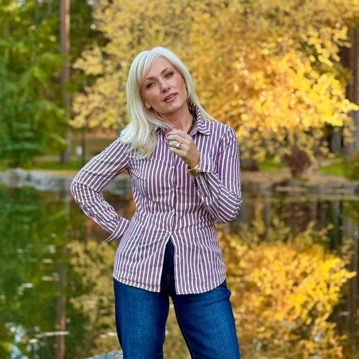 The Classic Charm Striped Shirt