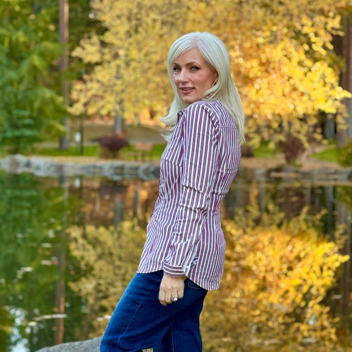 The Classic Charm Striped Shirt