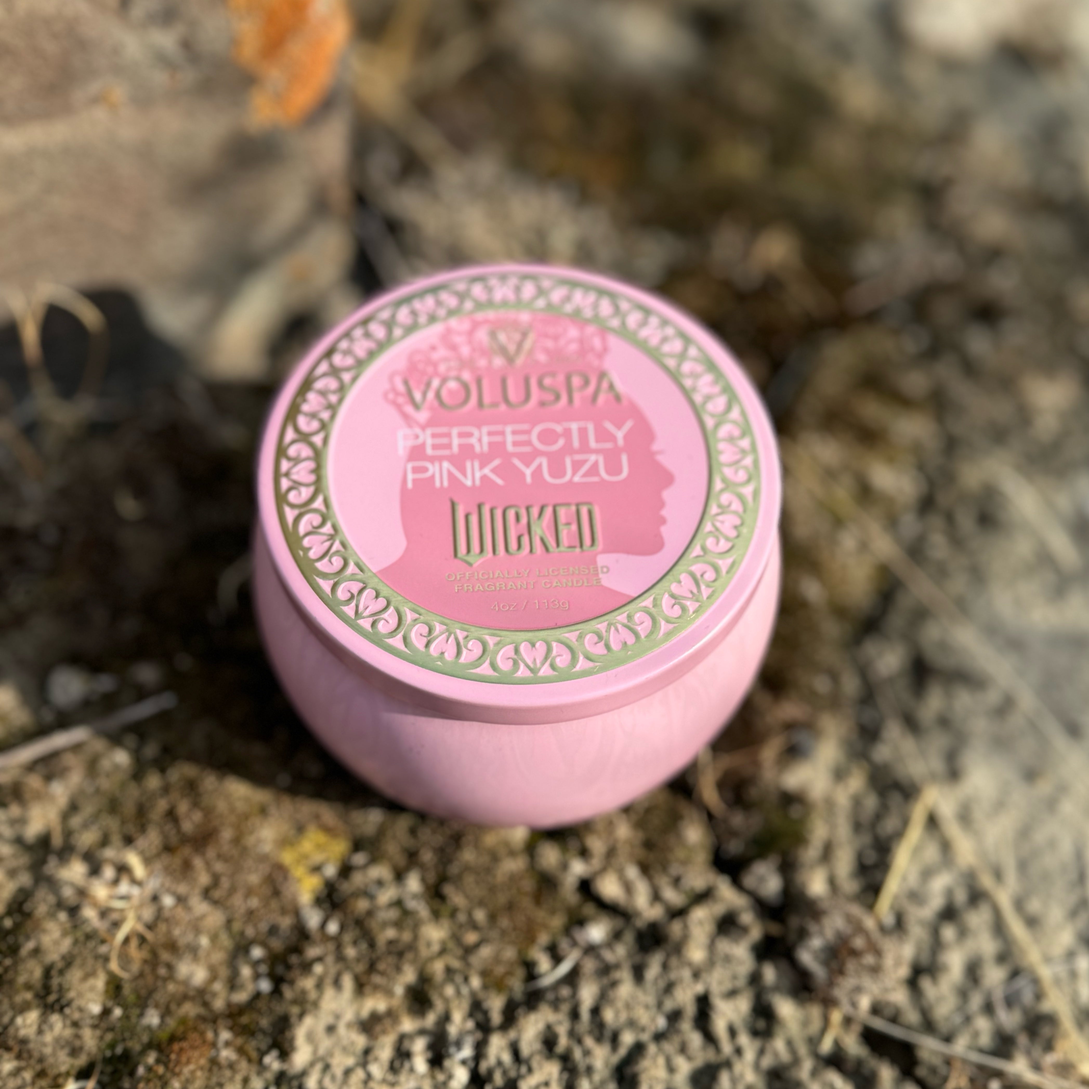 Wicked PERFECTLY PINK YUZU Mini Candle Tin