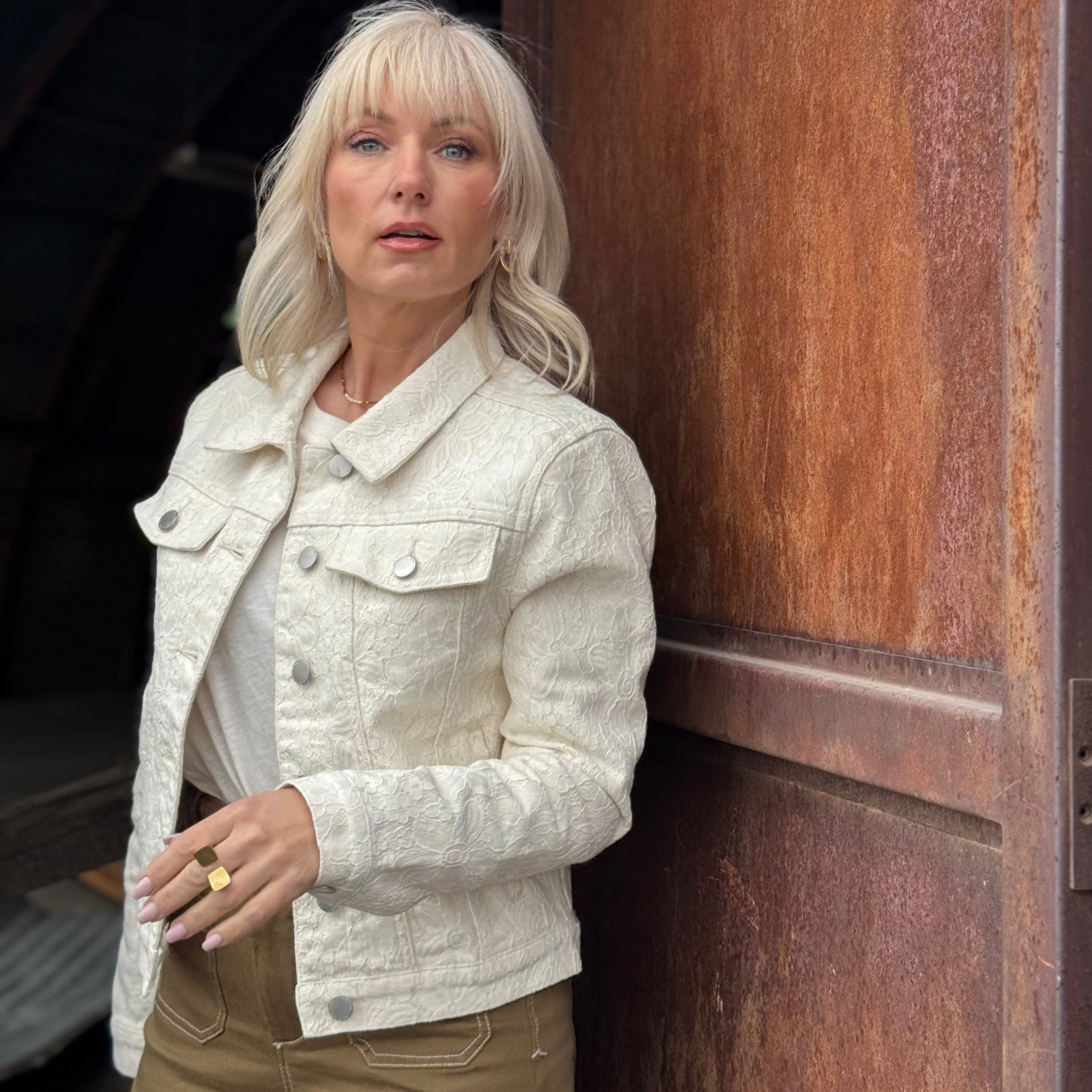 Wheatfield Lace Denim Jacket