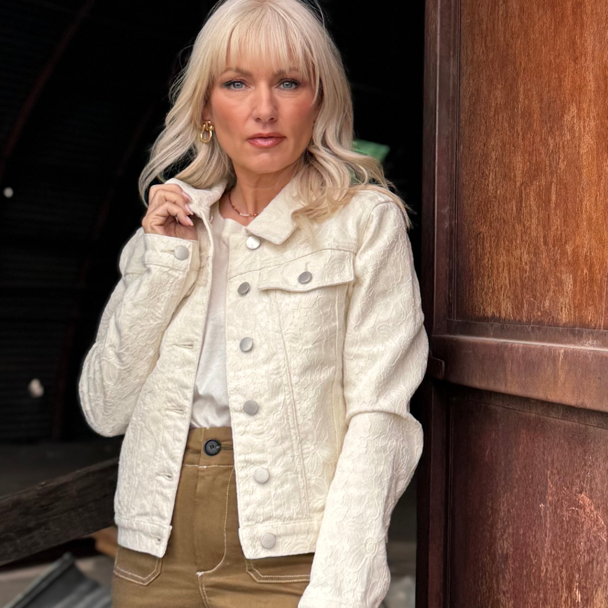 Wheatfield Lace Denim Jacket