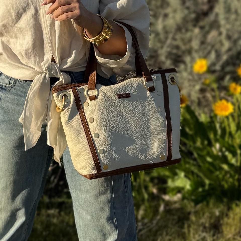 Hammitt Daniel Medium Courtyard Cream/Brushed Gold