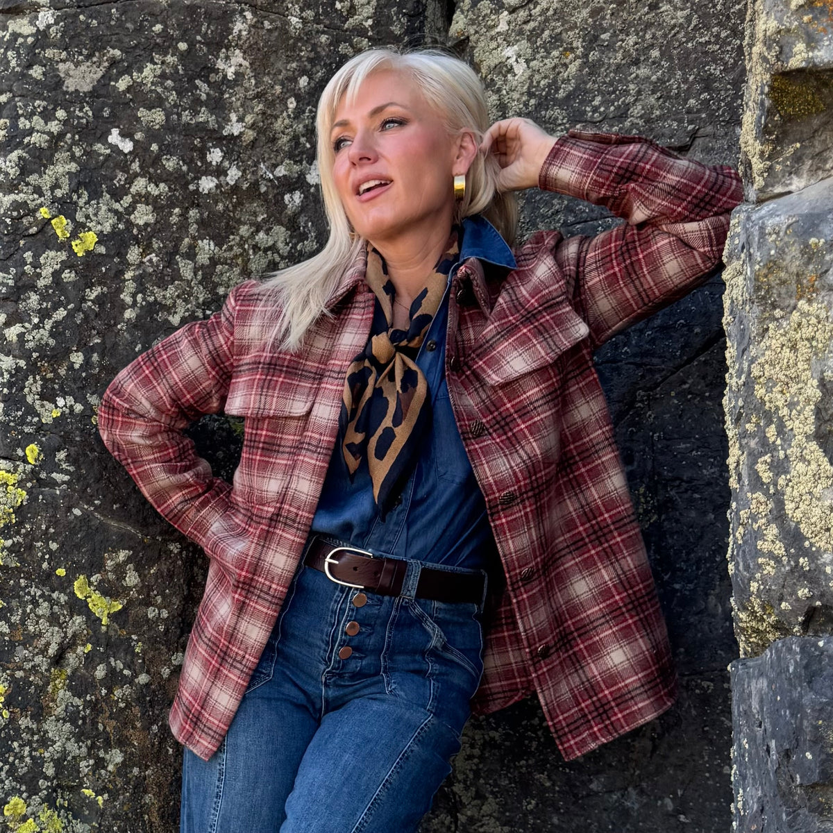 The Autumn Rose Plaid Jacket