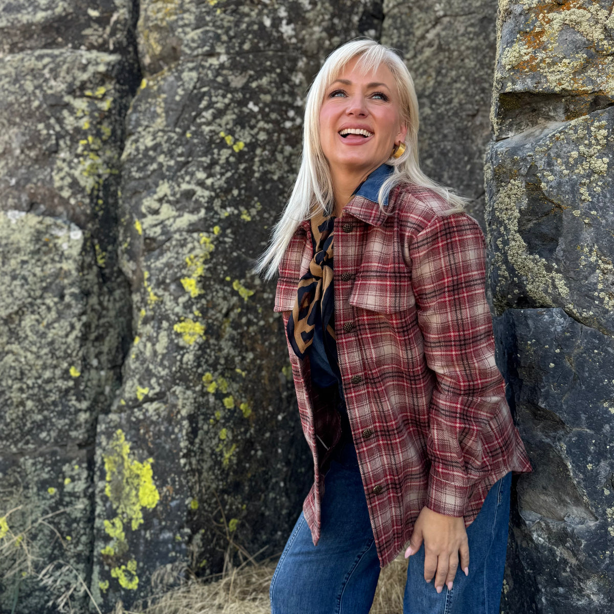 The Autumn Rose Plaid Jacket