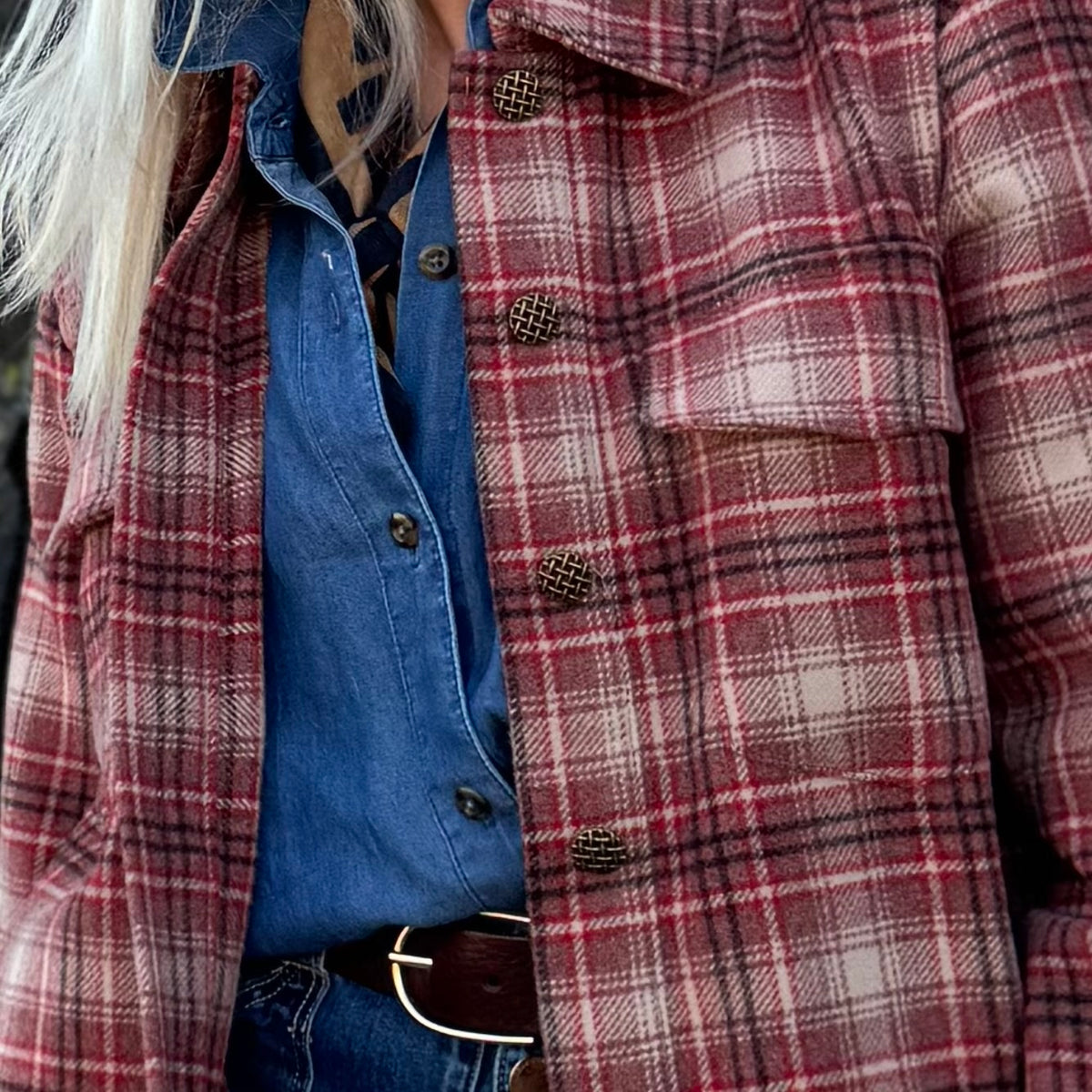 The Autumn Rose Plaid Jacket