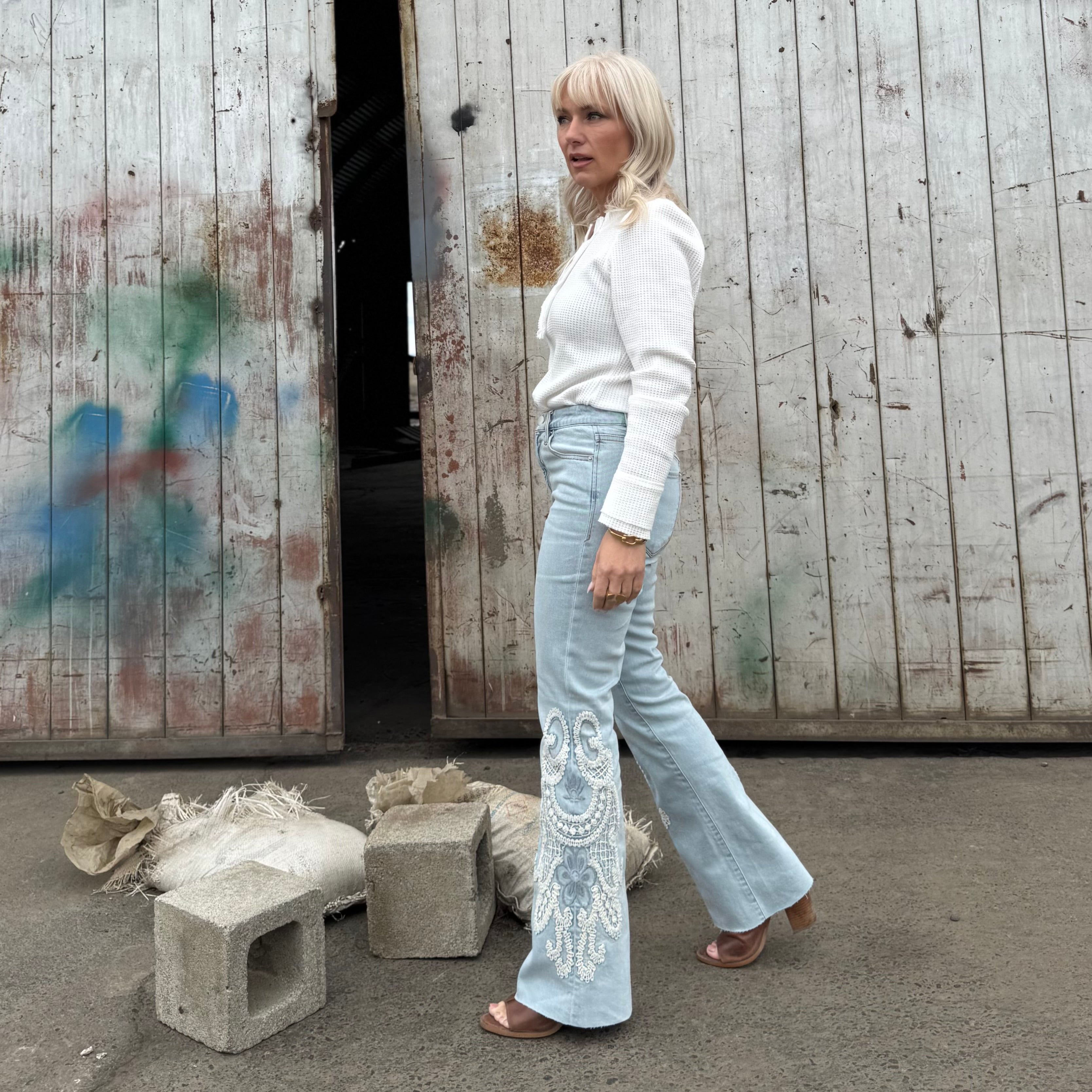 Rosa Flare Jean