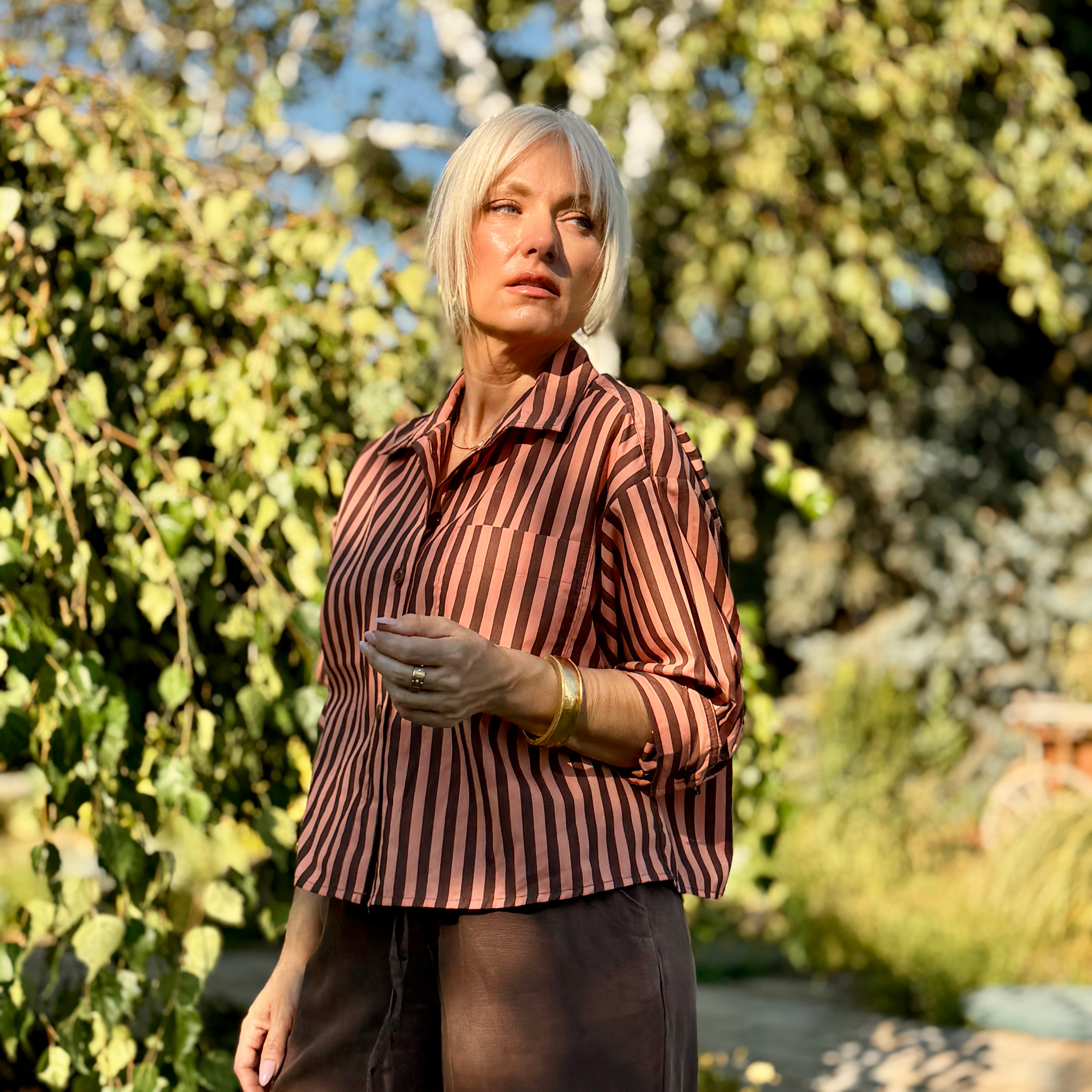 The Canyon Stripe Button-Up