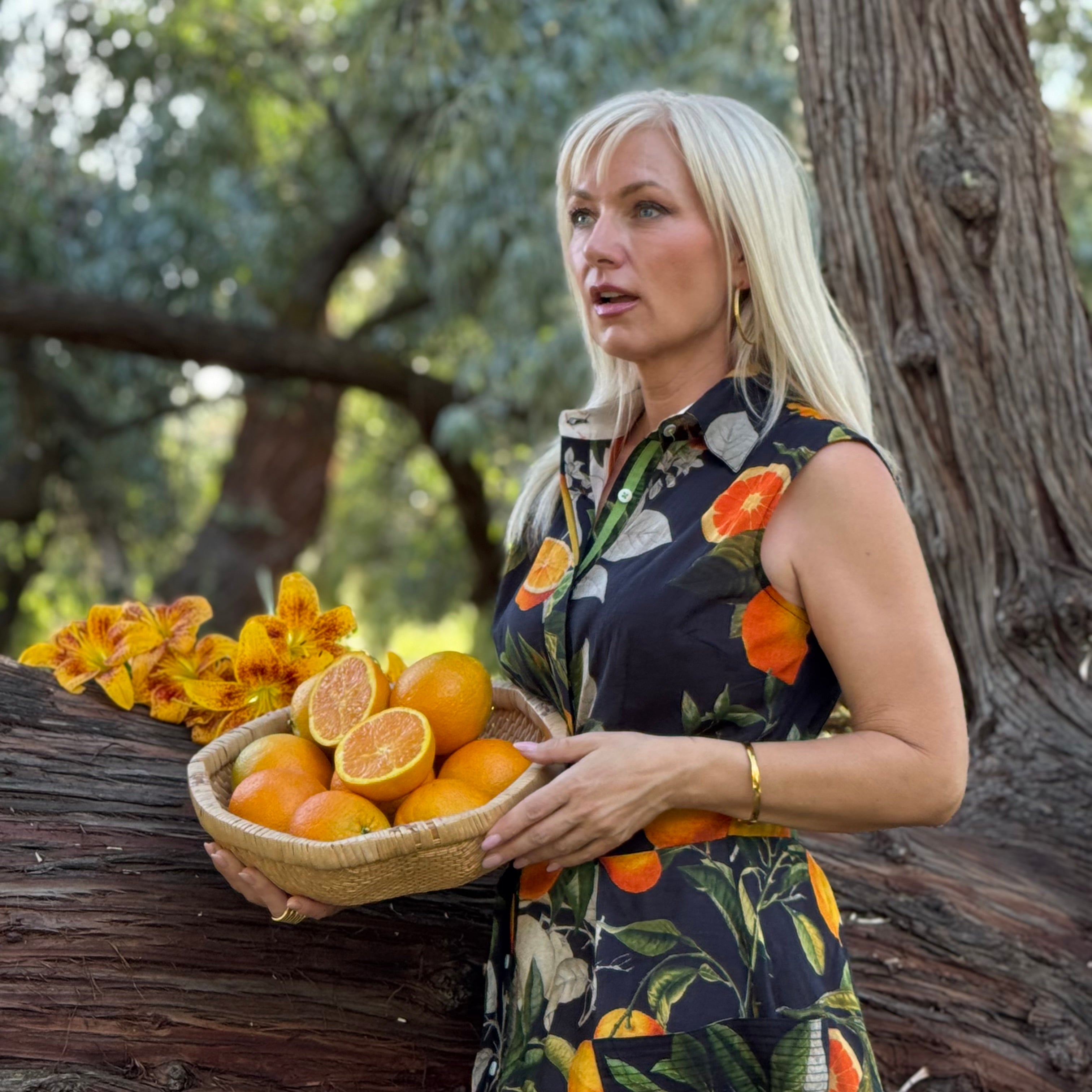 Citrus Grove Shirt Dress
