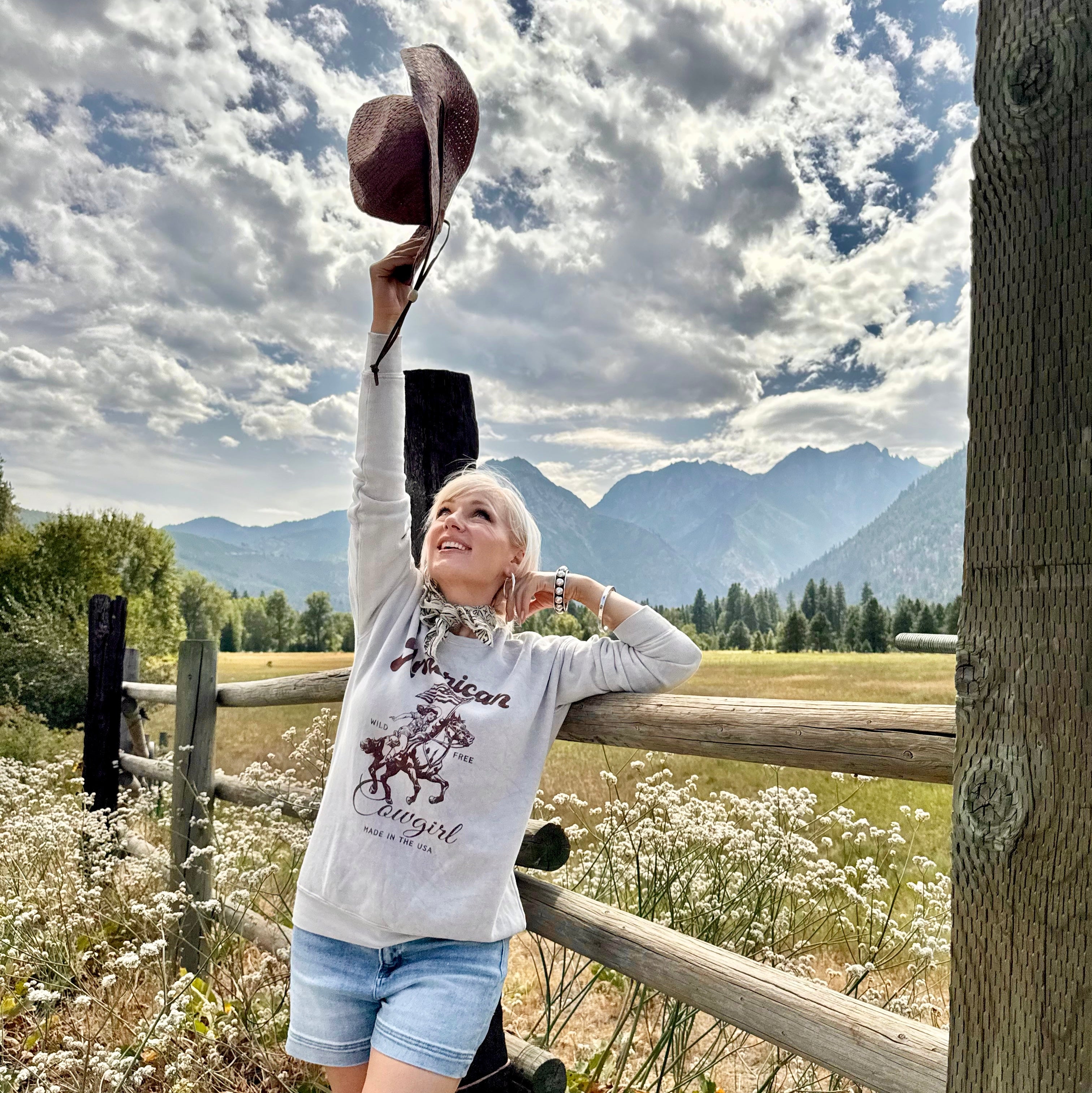 American Cowgirl Graphic Sweatshirt