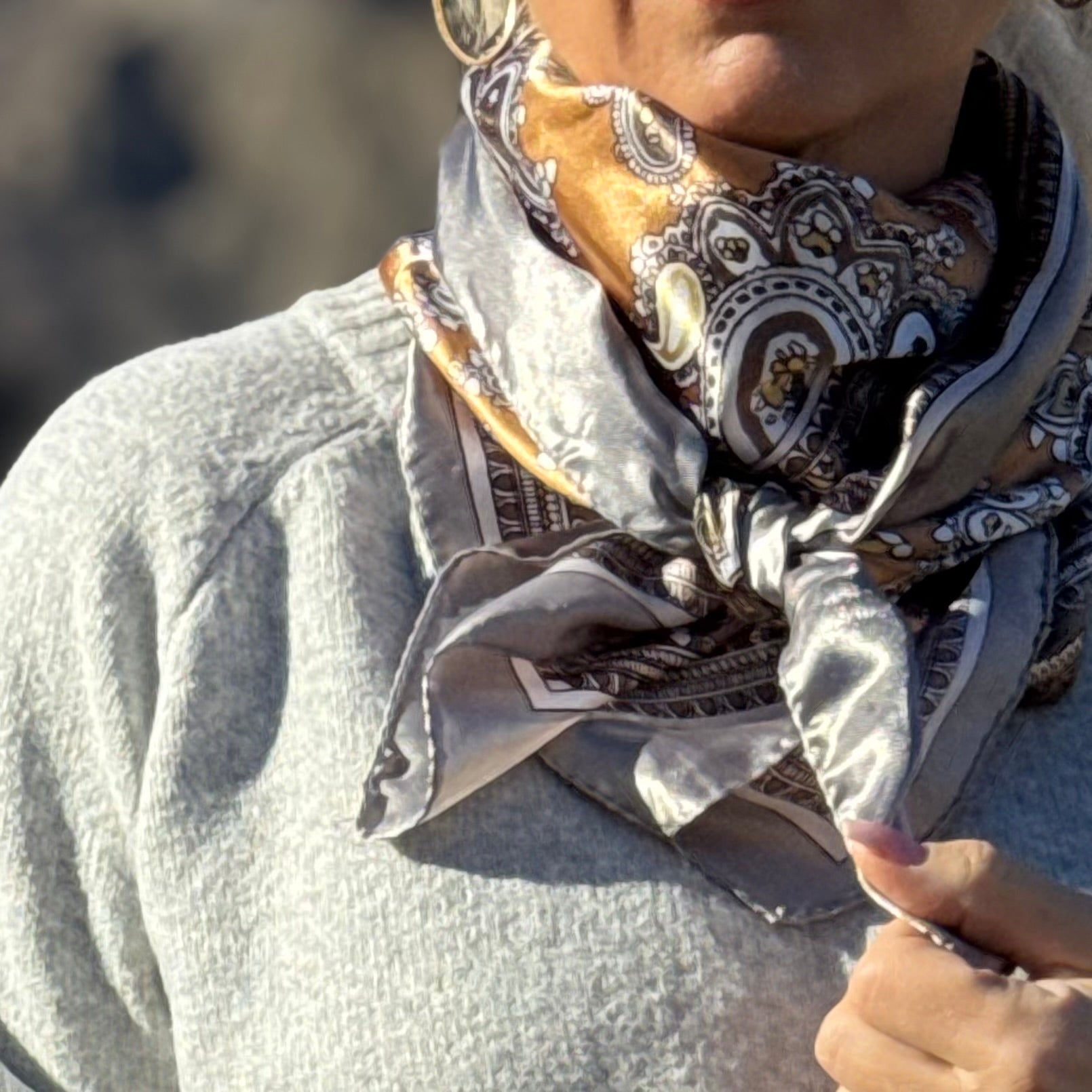 The Siena Silk Square