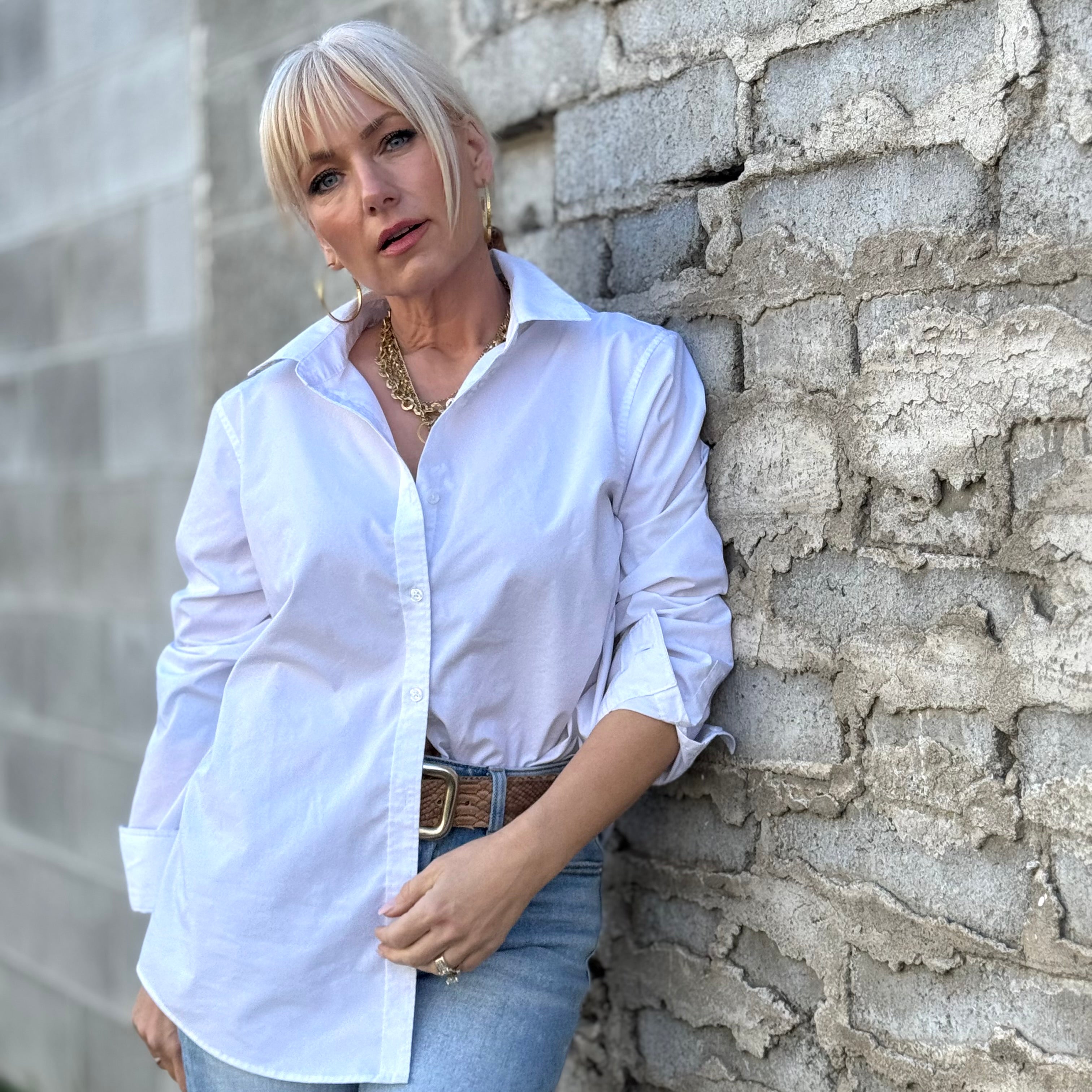 Desert Traveler Wrinkle Resistant Button Up White