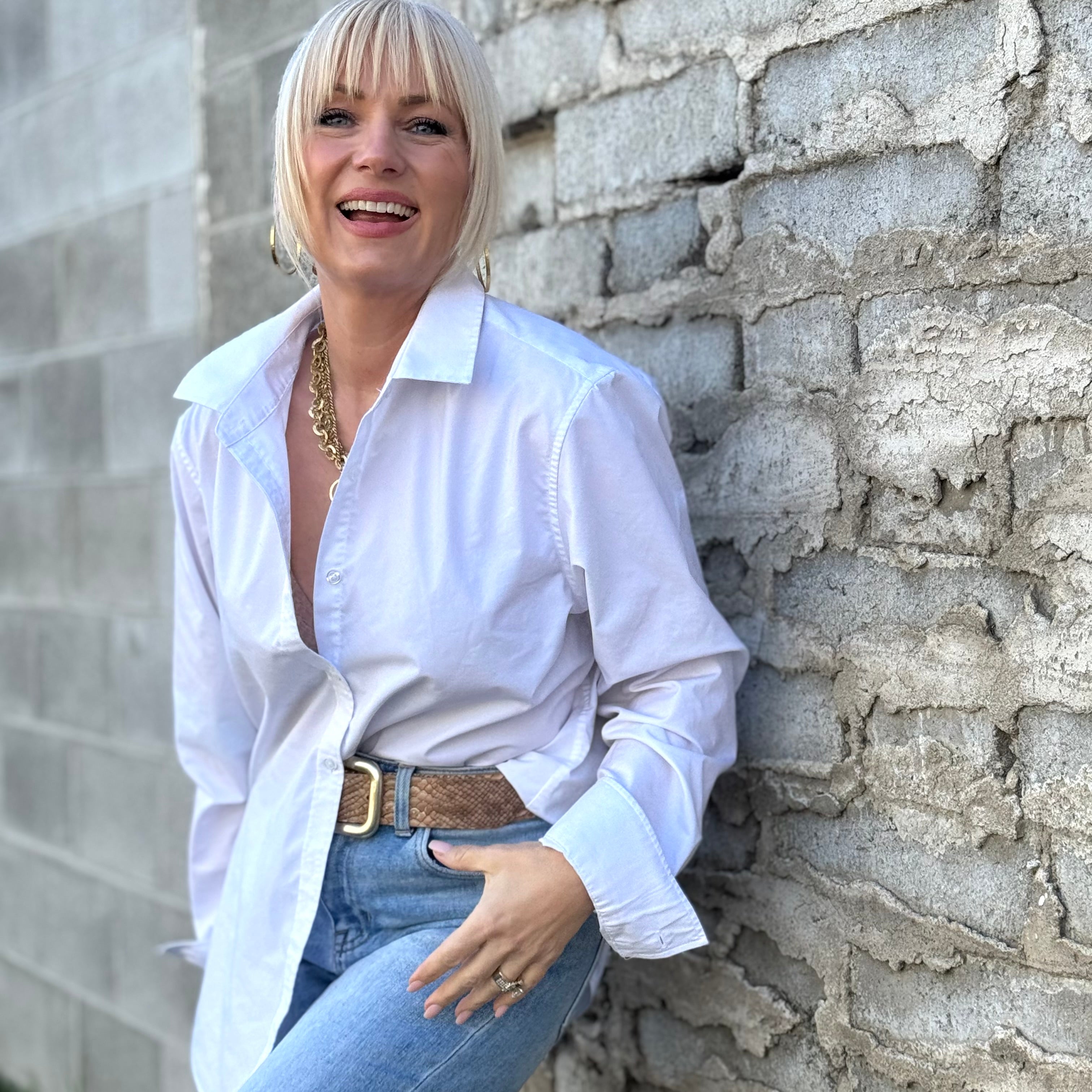 Desert Traveler Wrinkle Resistant Button Up White