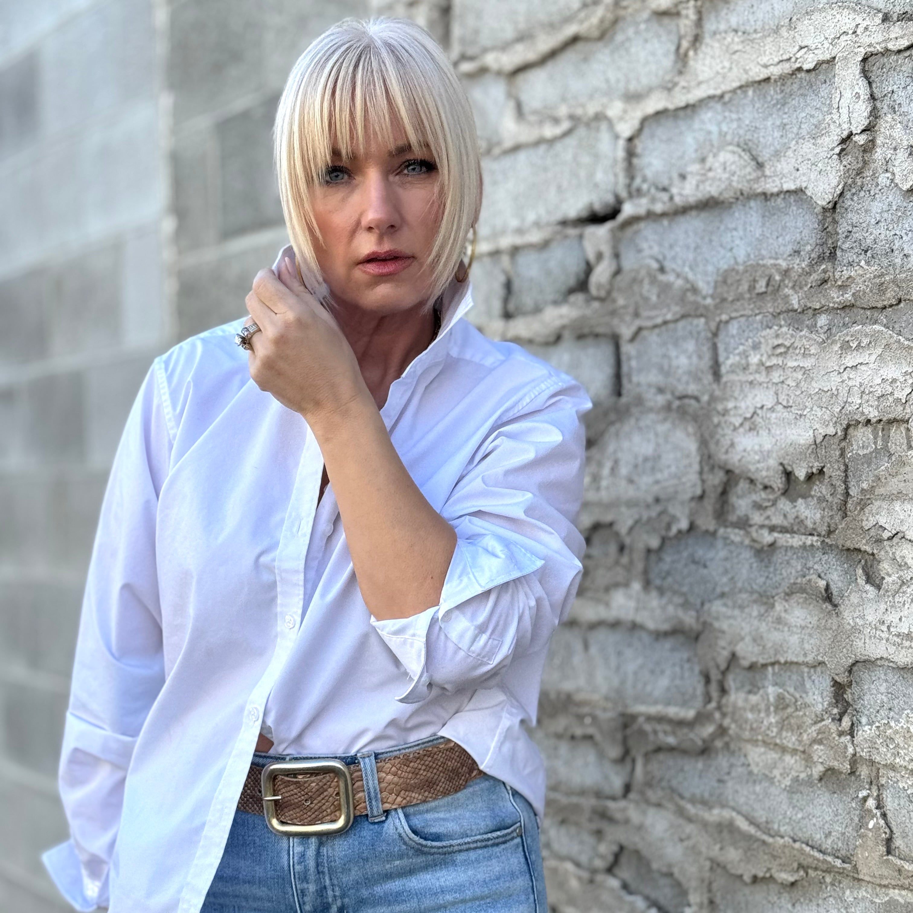 Desert Traveler Wrinkle Resistant Button Up White