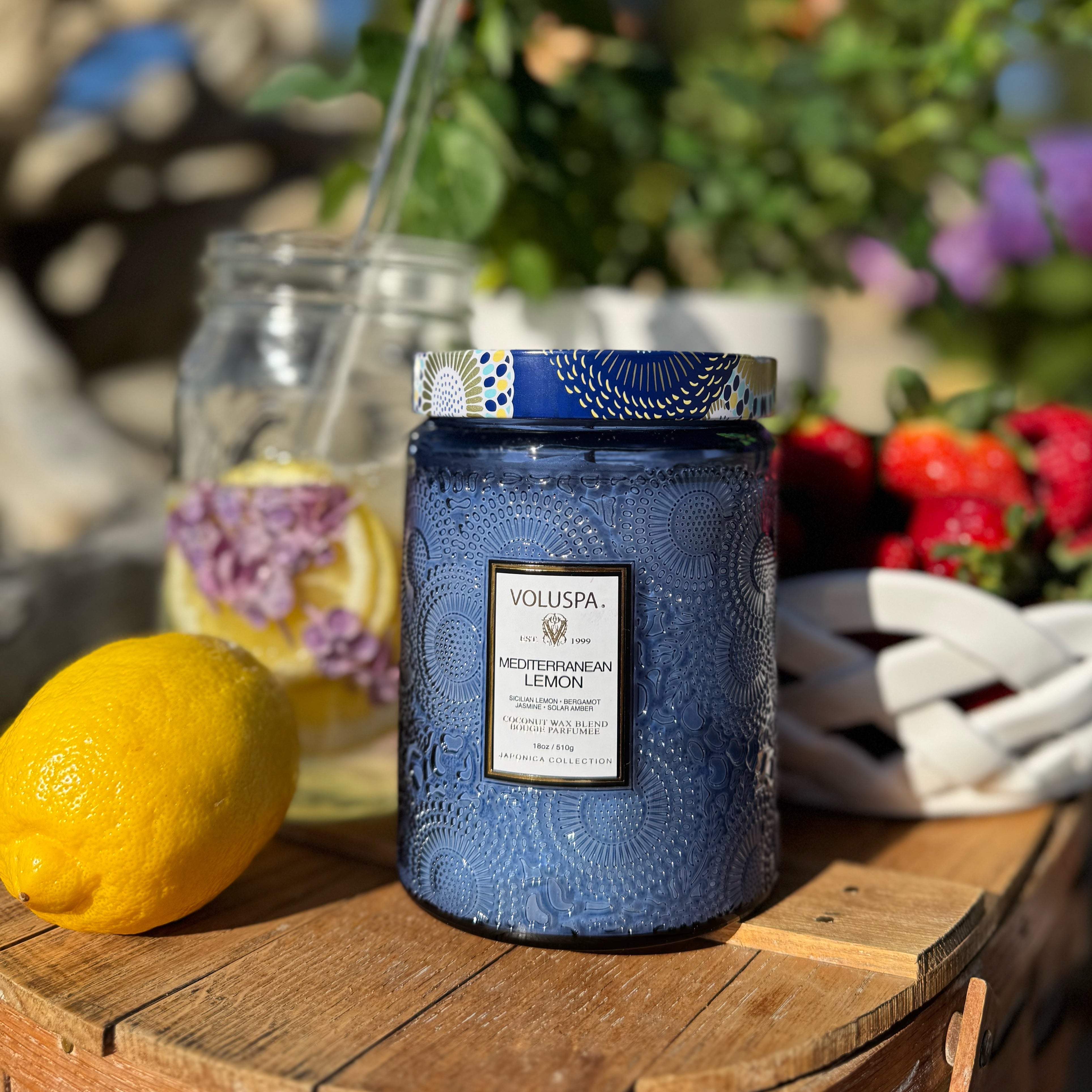 MEDITERRANEAN LEMON LARGE JAR CANDLE