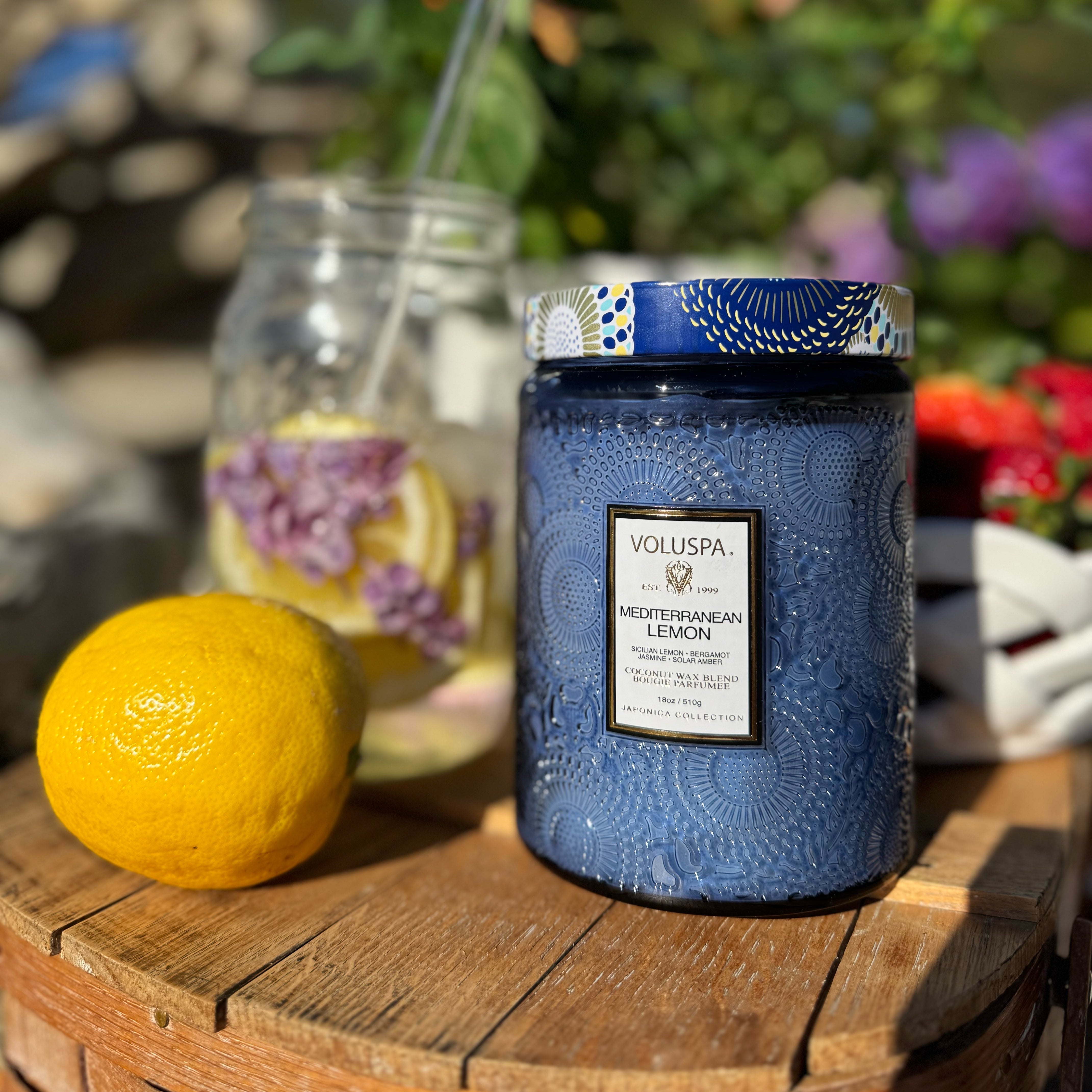 MEDITERRANEAN LEMON LARGE JAR CANDLE