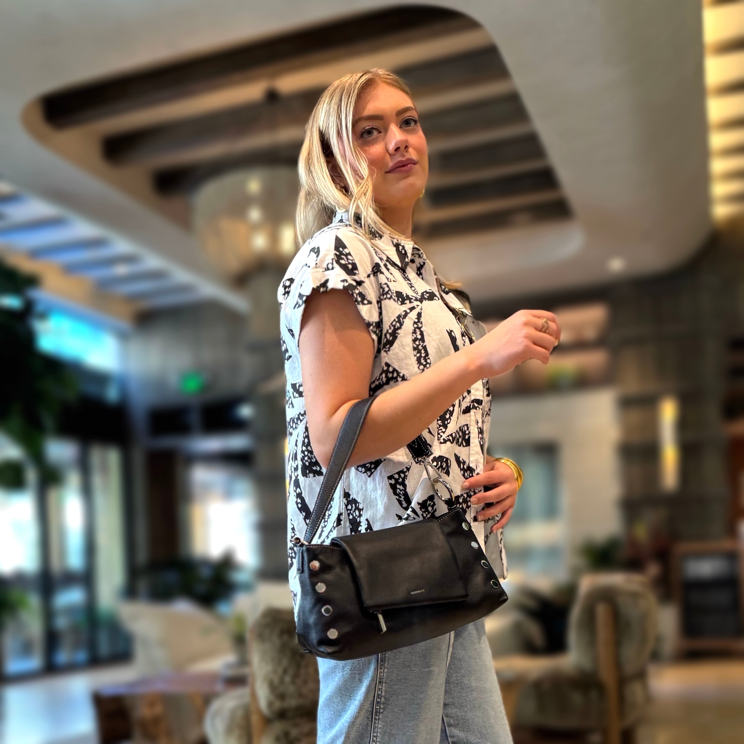 Hammitt VIP Satchel Tempo Black