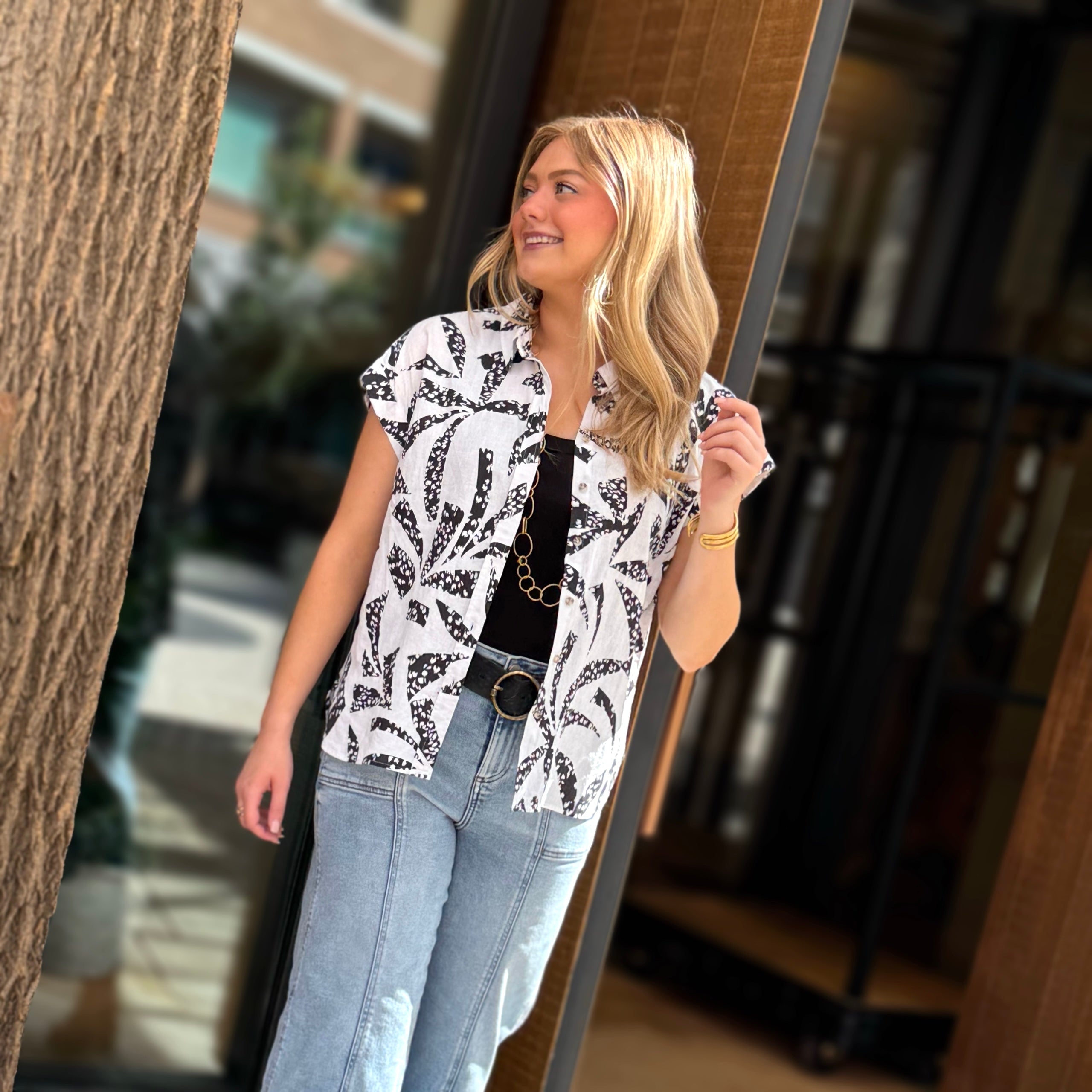 Pace Linen Top