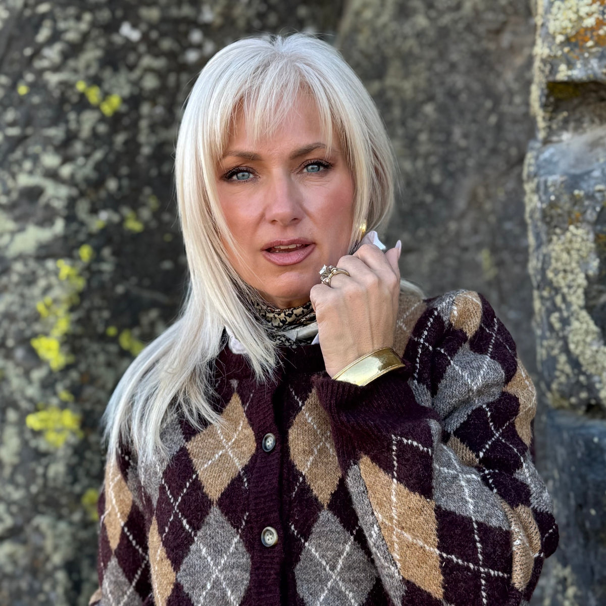 The Oxford Argyle Wool-Blend Cardigan