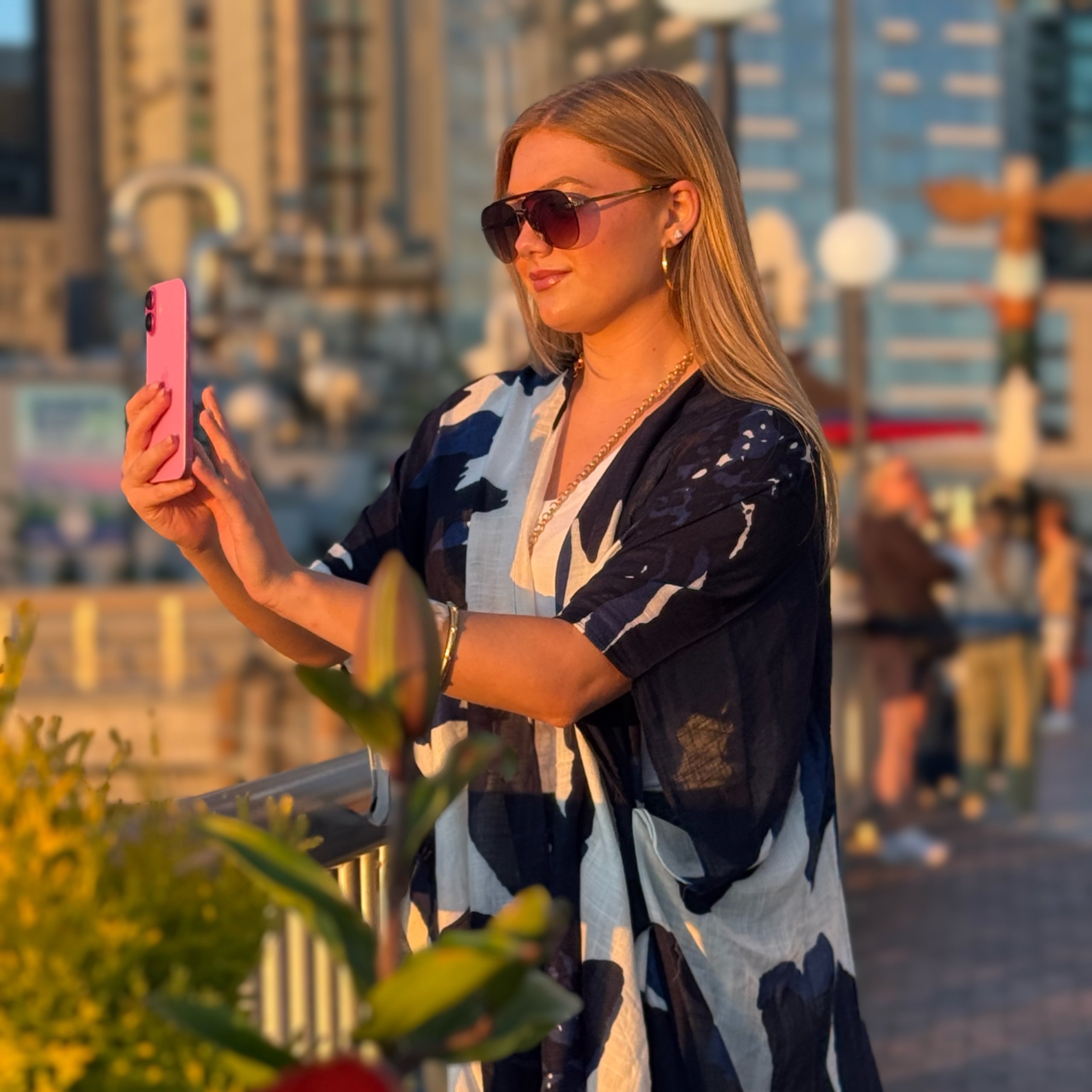 Ink Splash Lightweight Kimono Wrap