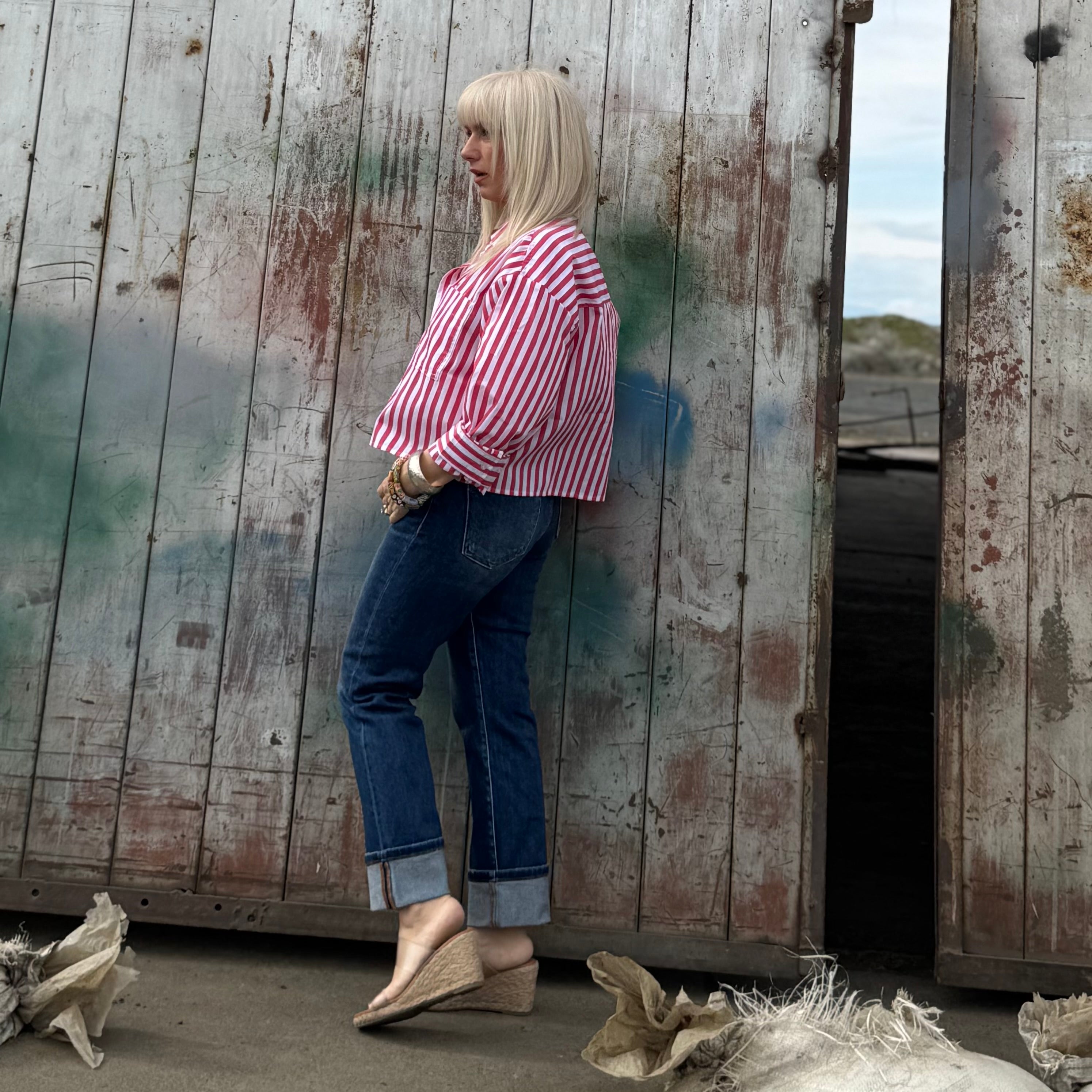 Easy Tide Cuffed Straight Jean