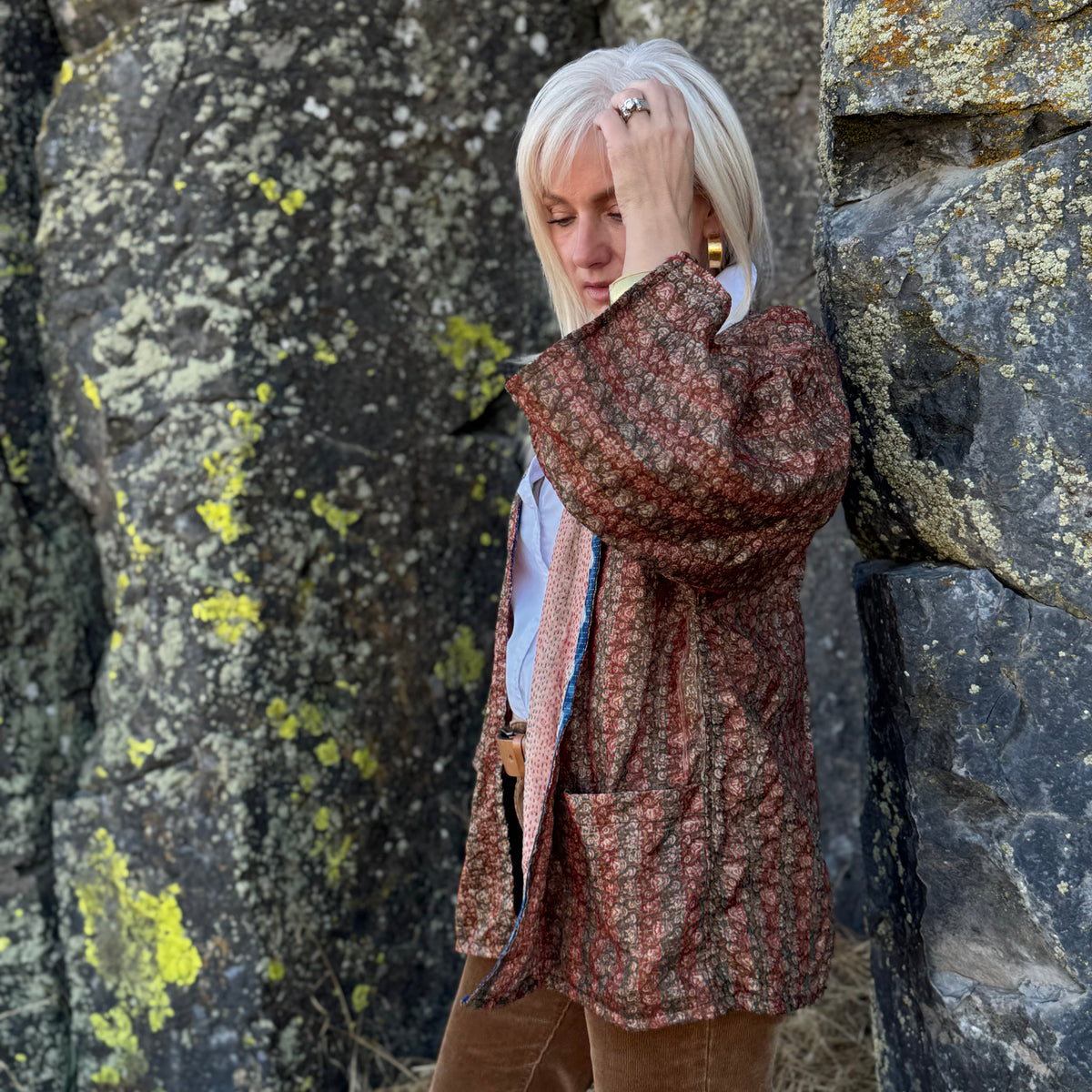 The Sienna Reversible Sari Jacket