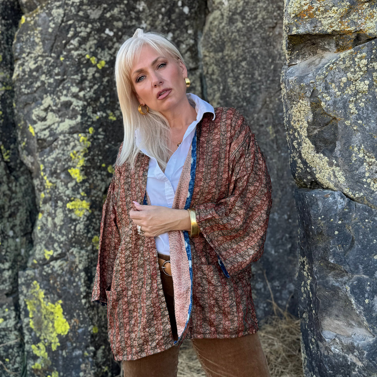 The Sienna Reversible Sari Jacket