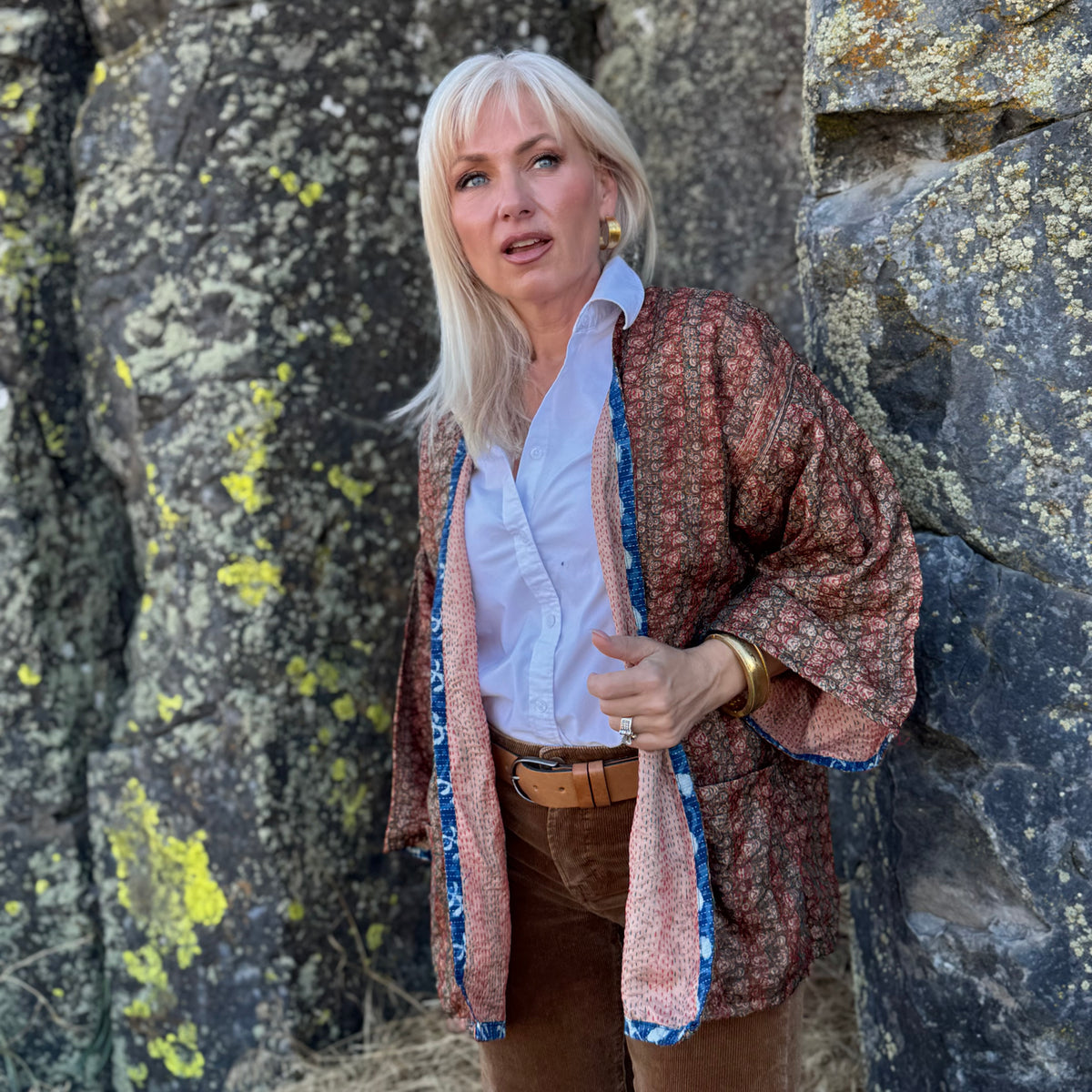 The Sienna Reversible Sari Jacket