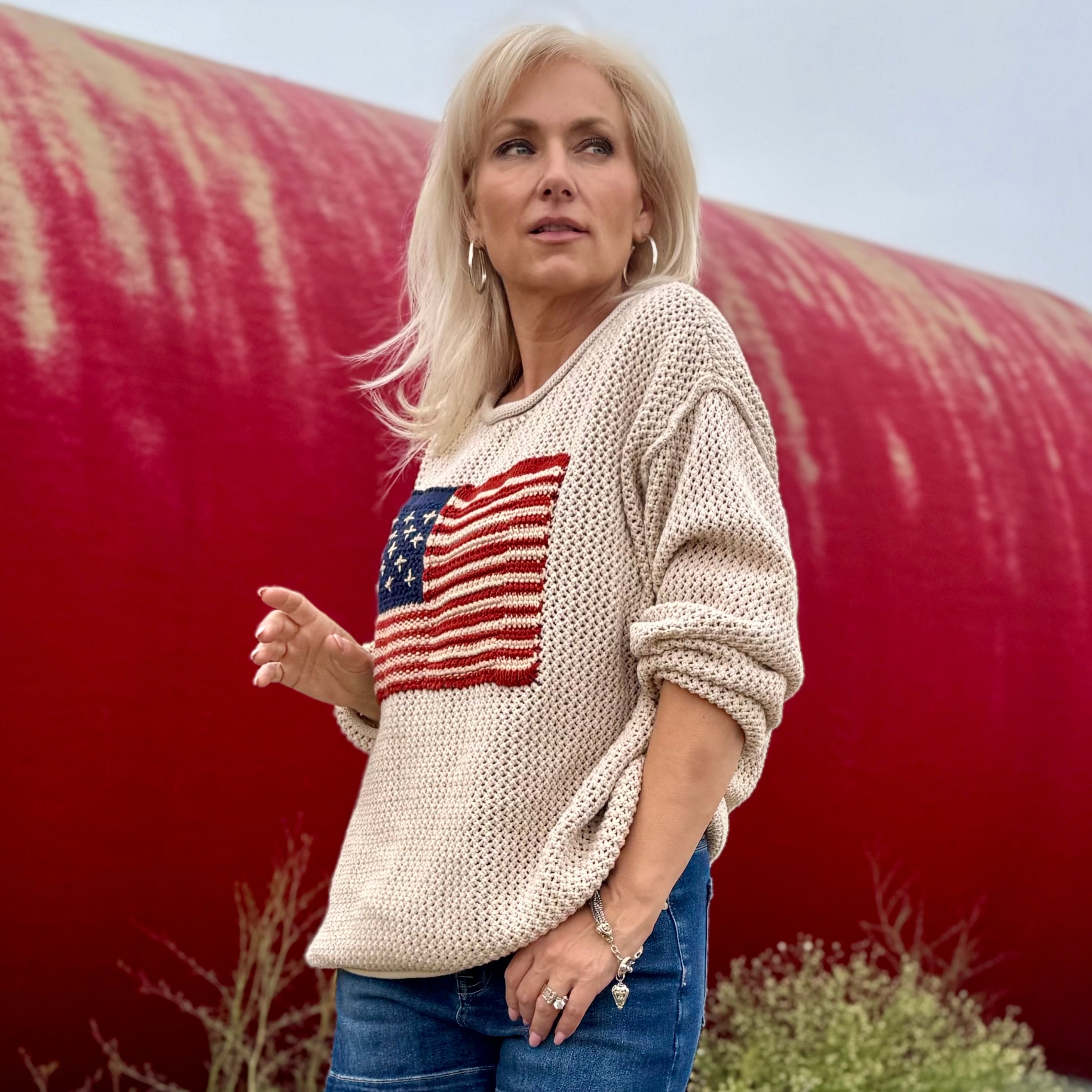 Old Glory Cotton Sweater
