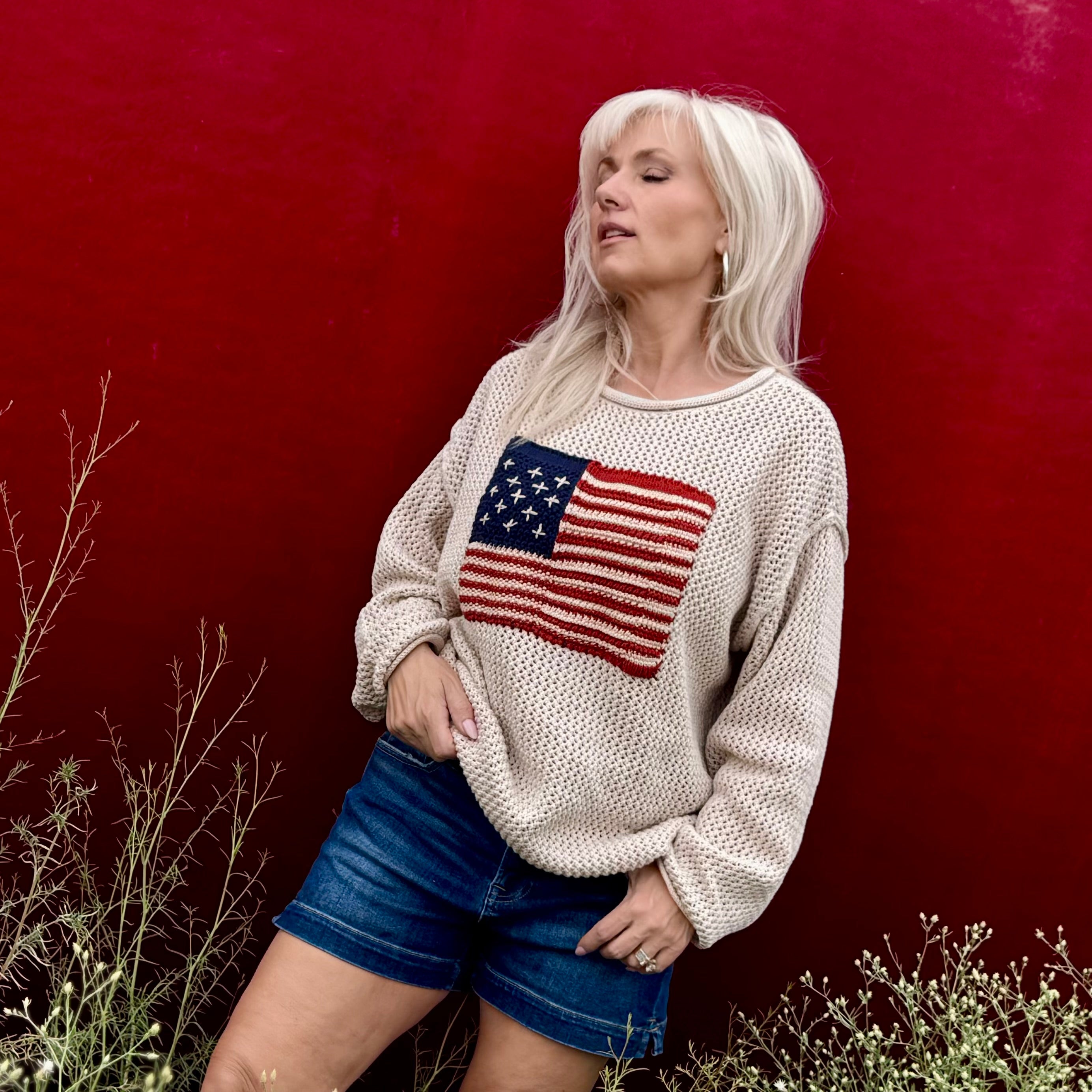 Old Glory Cotton Sweater