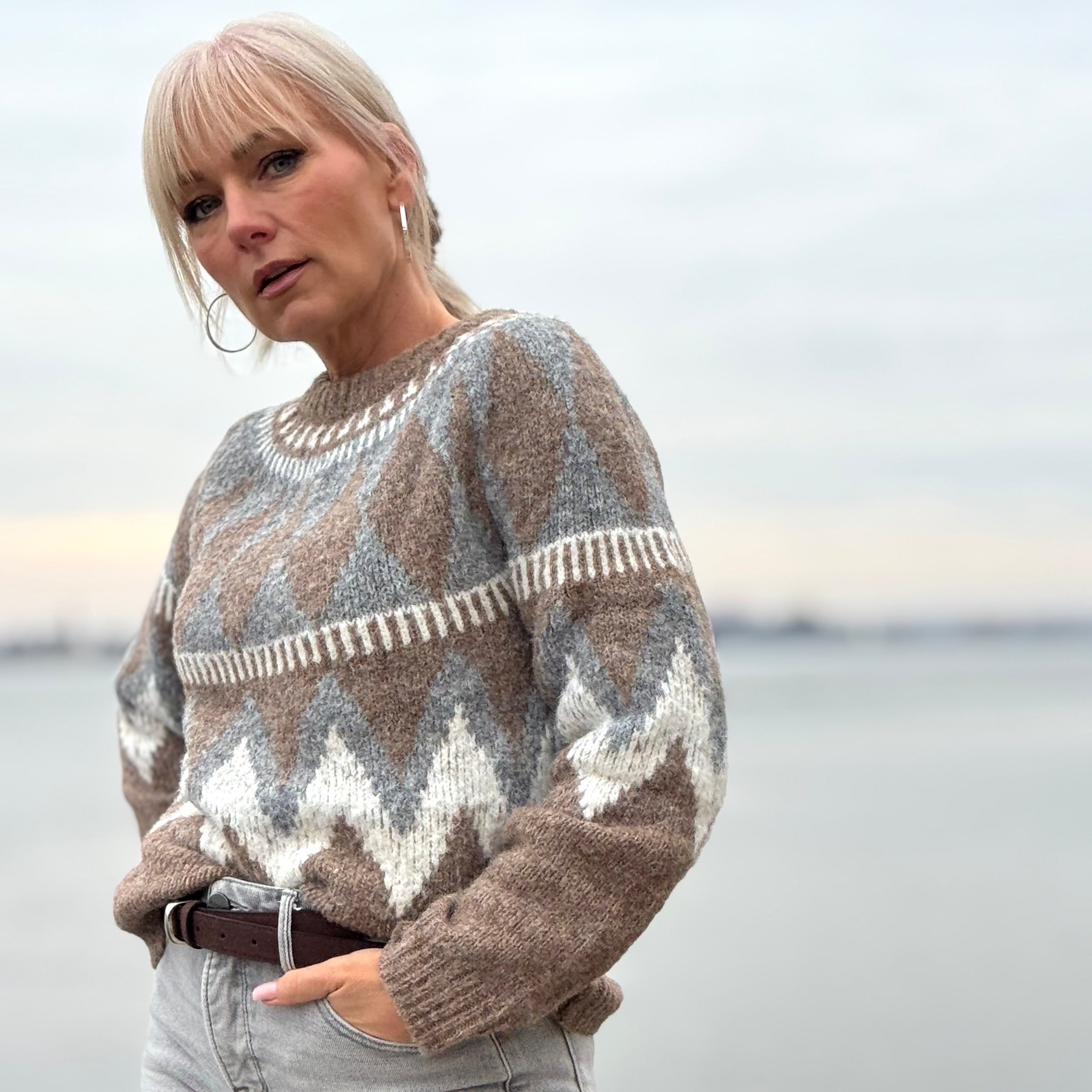 The Alpine Diamond Sweater