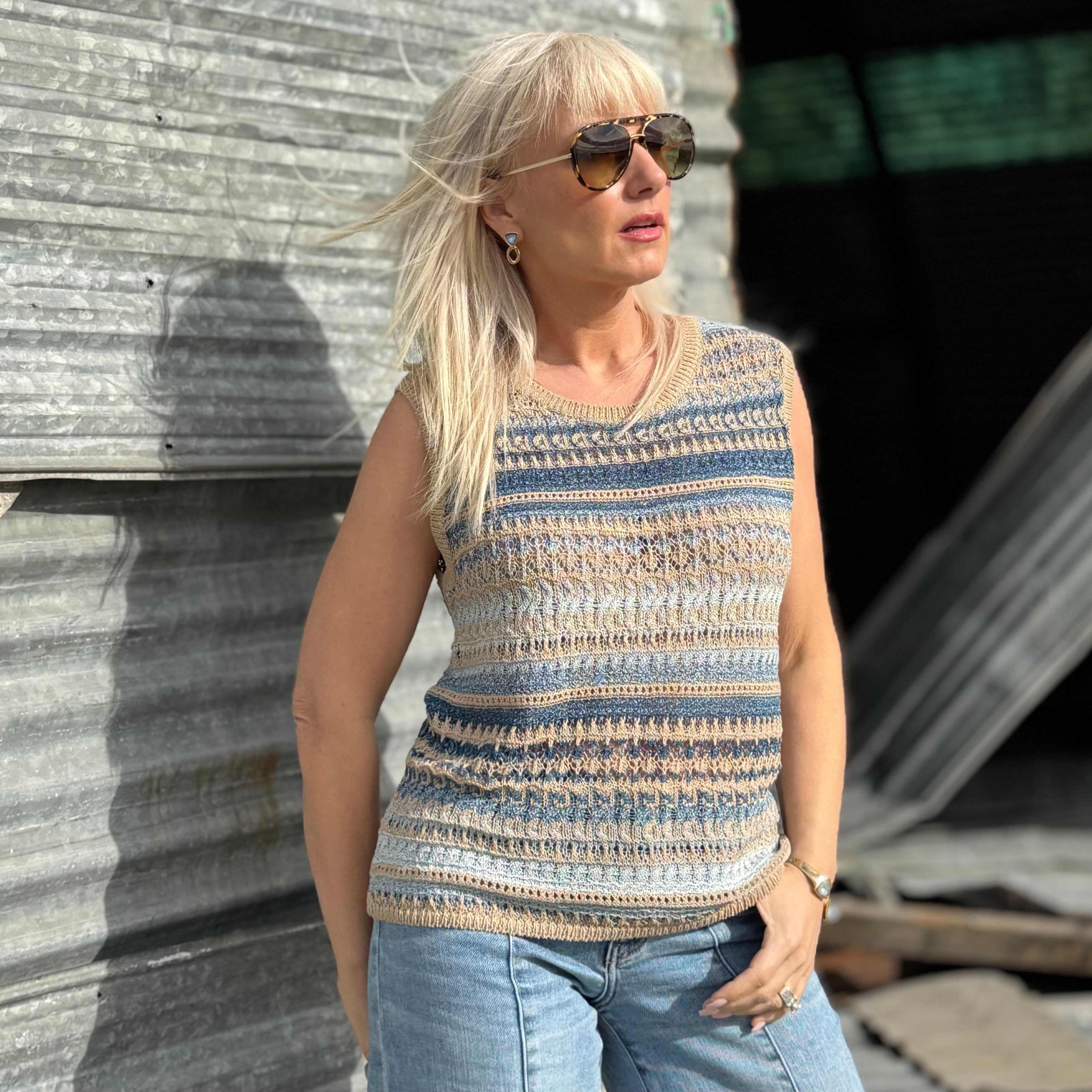 Sunwashed Canyon Knit Tank