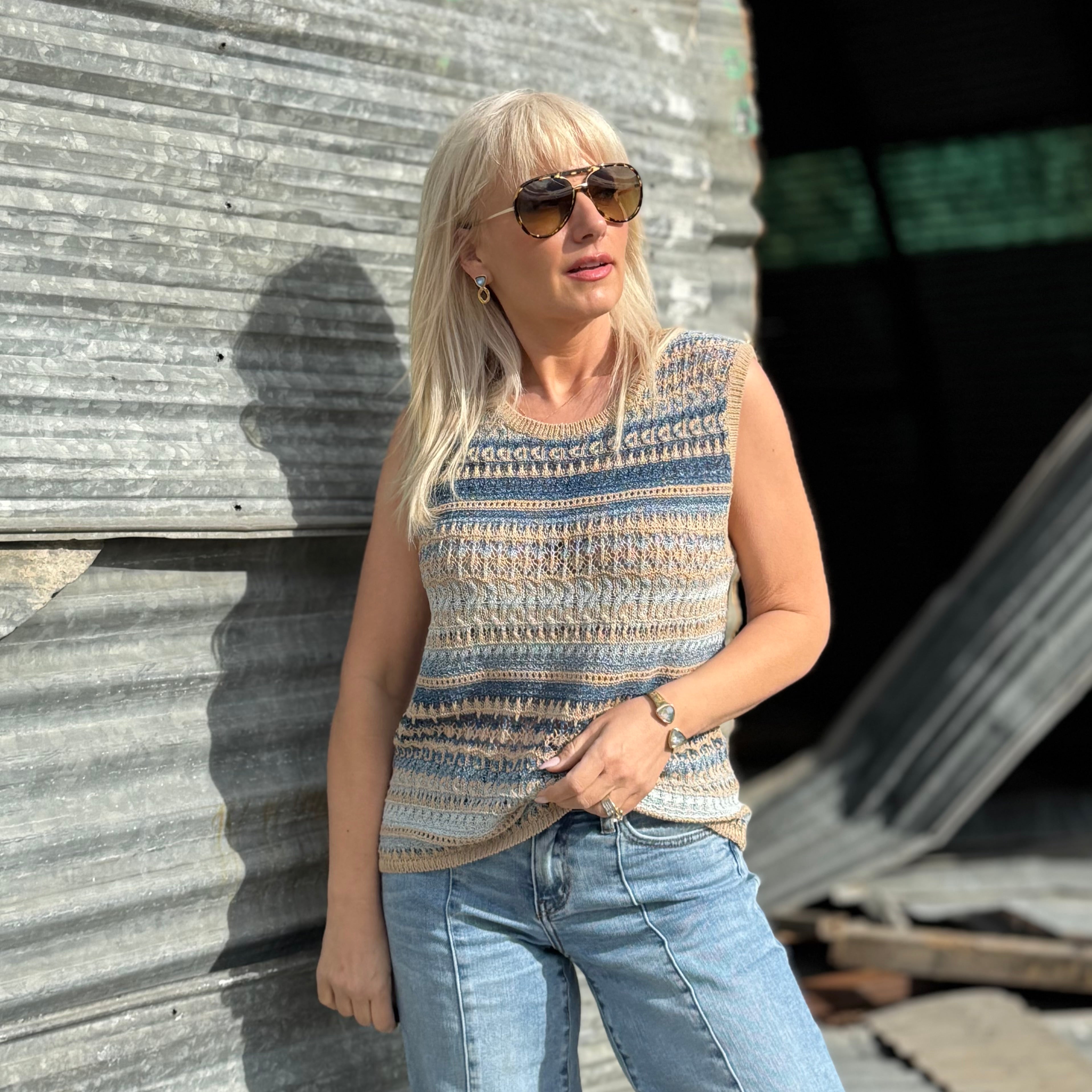 Sunwashed Canyon Knit Tank