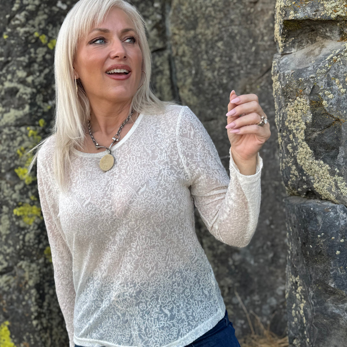 The Whisper Lace Layering Top