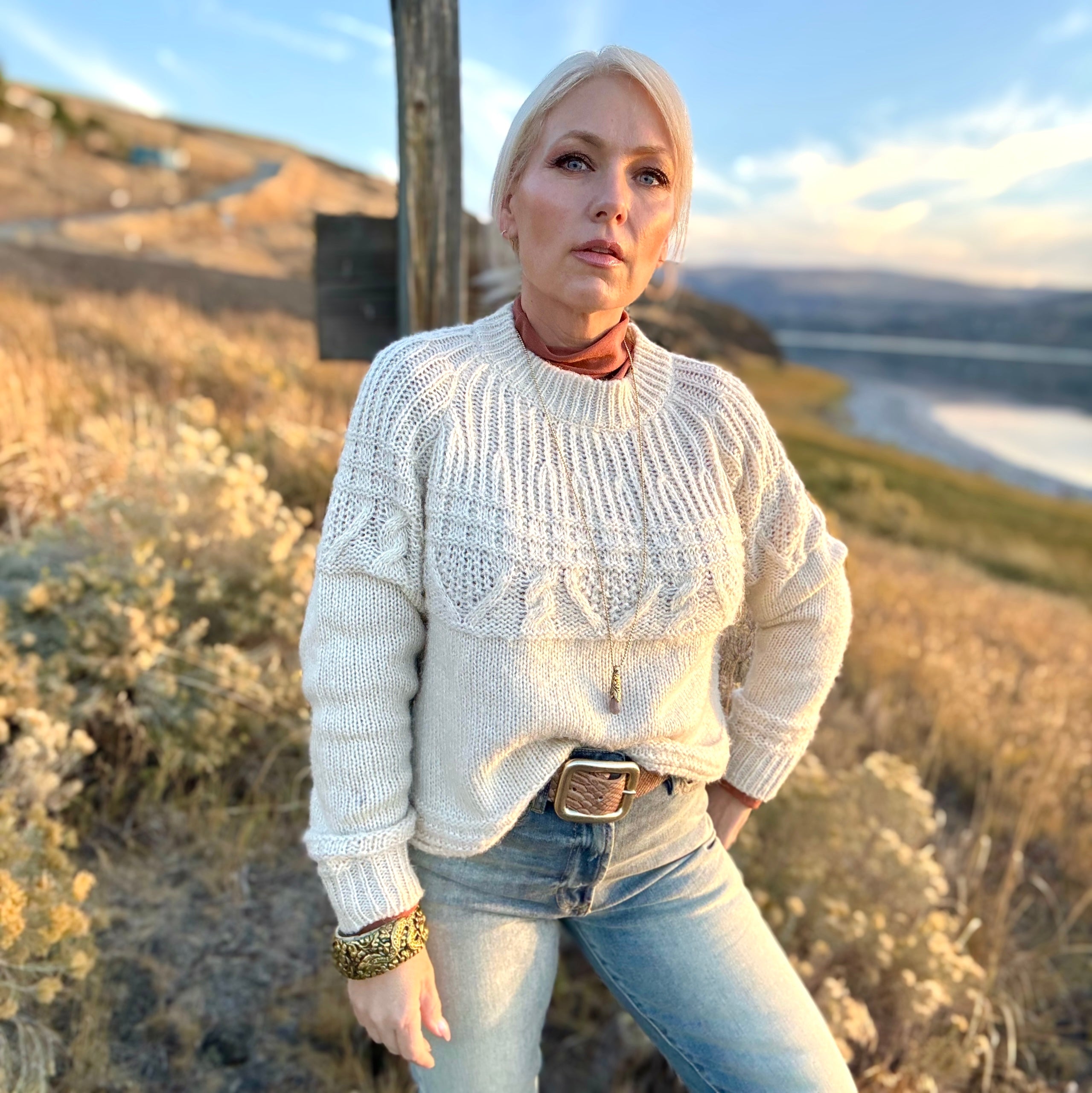 Tabatha Cable Knit Sweater