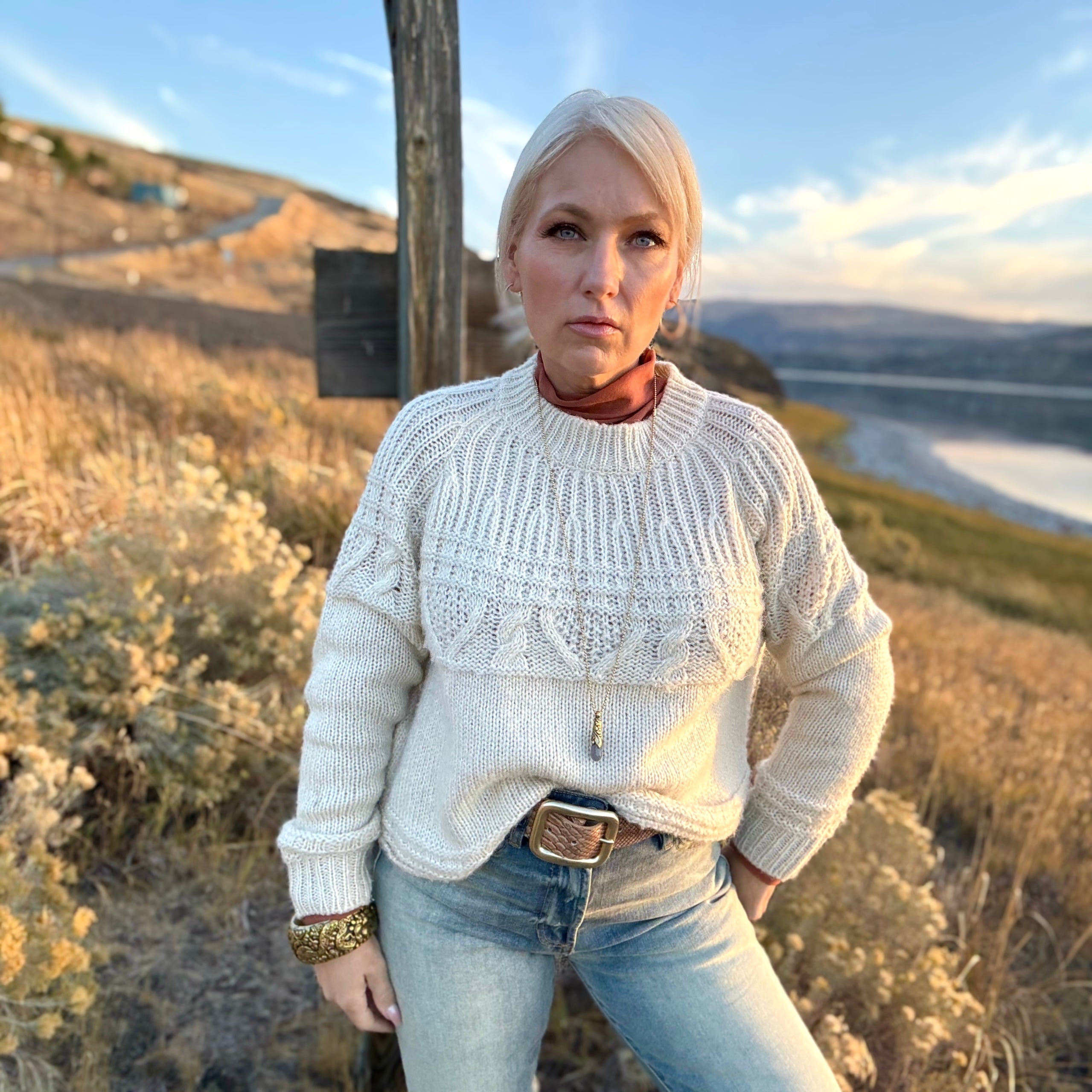 Tabatha Cable Knit Sweater