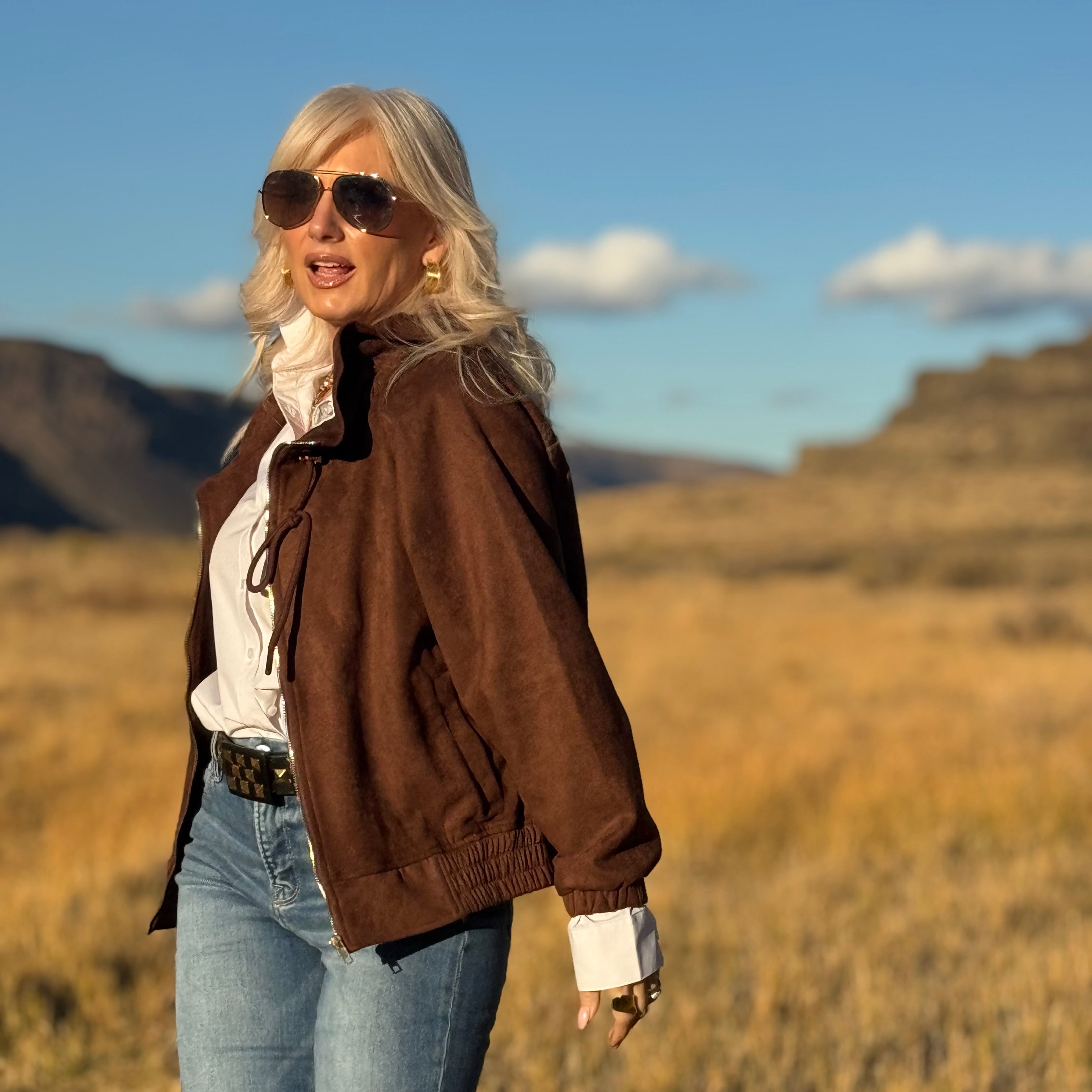 Wanderlust Faux Suede Jacket