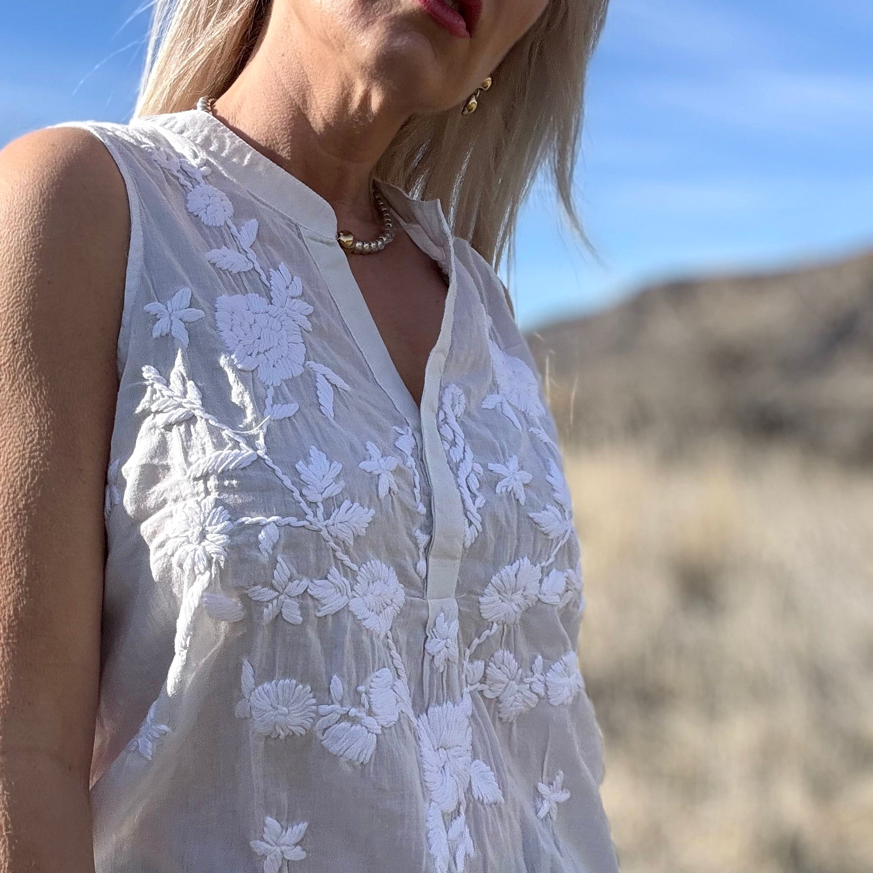 Tamara Embroidered Tank