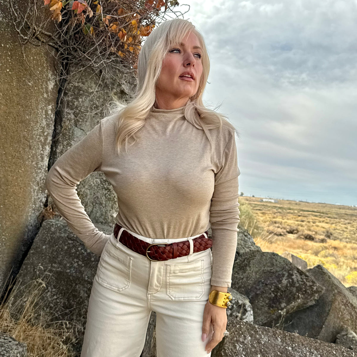 Marcella Mockneck Beige