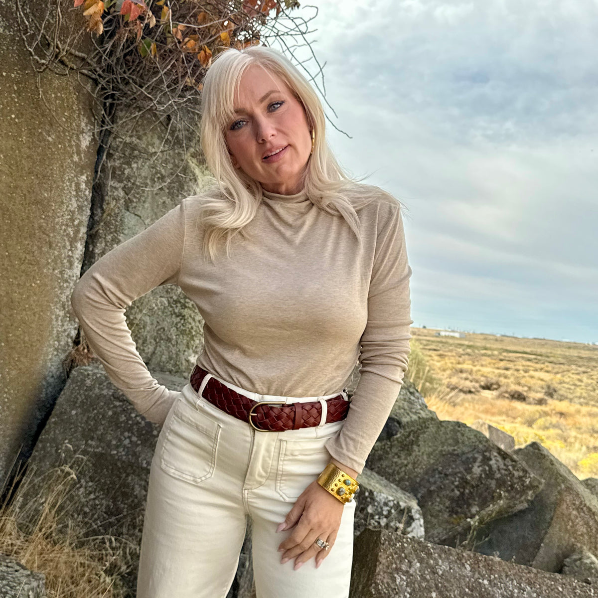 Marcella Mockneck Beige