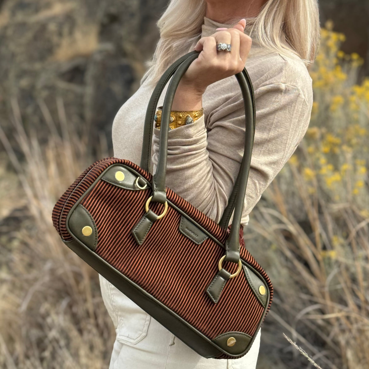 Hammitt Meredith Sml Tuscan Tandem/Antique Gold