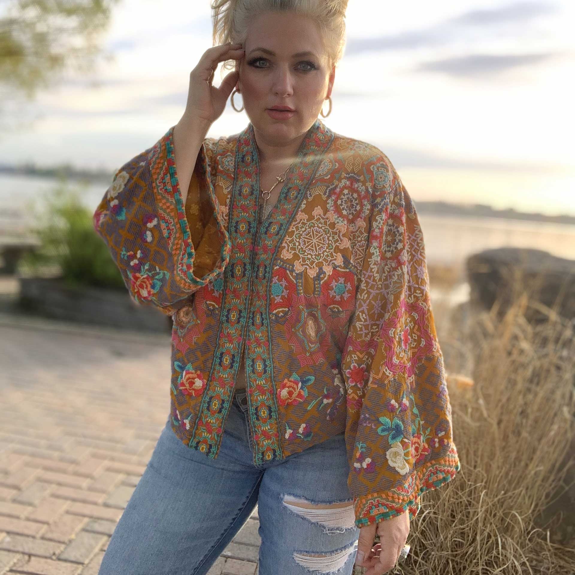 Camden Embroidered Kimono