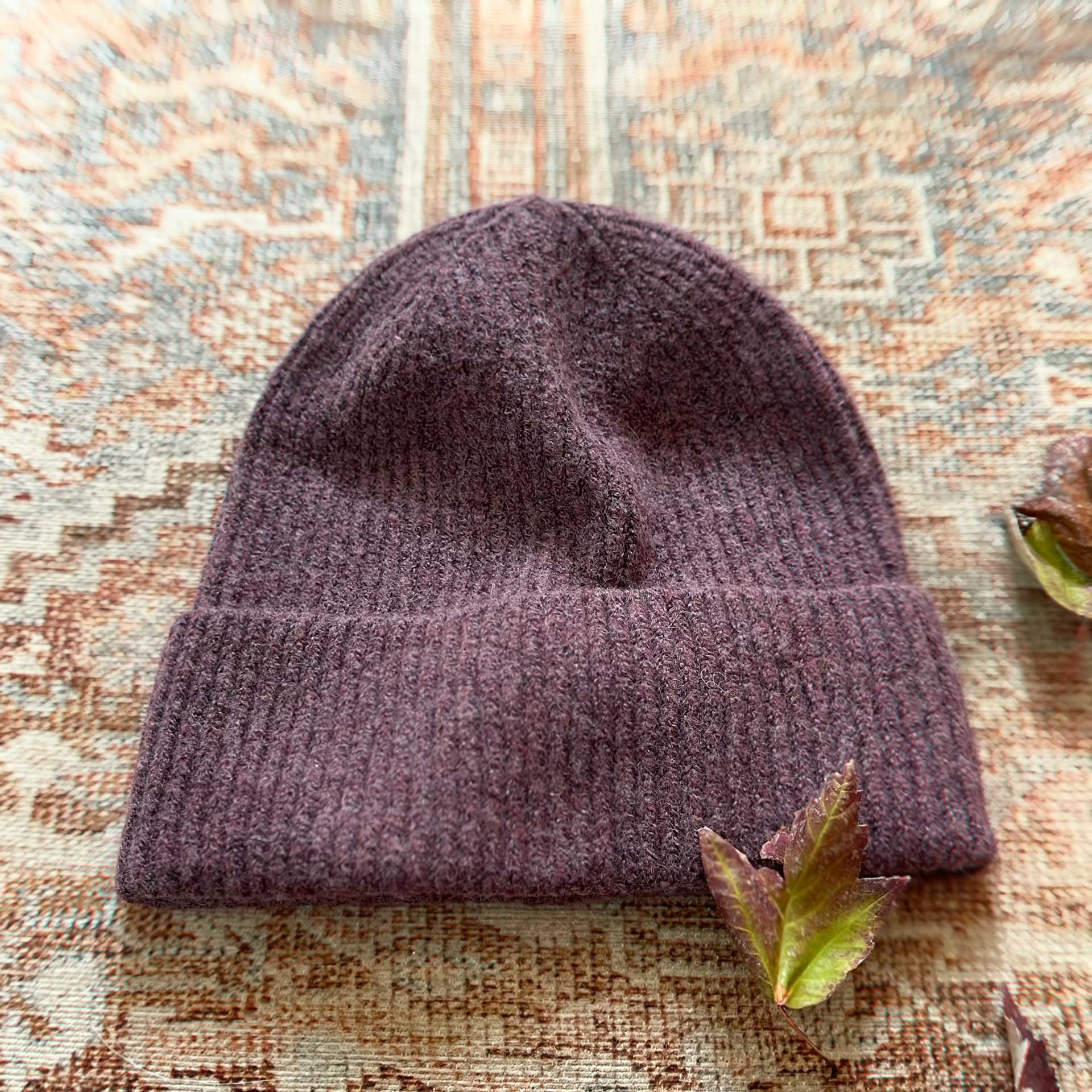 Cashmere Blend Beanie (Coco Berry)