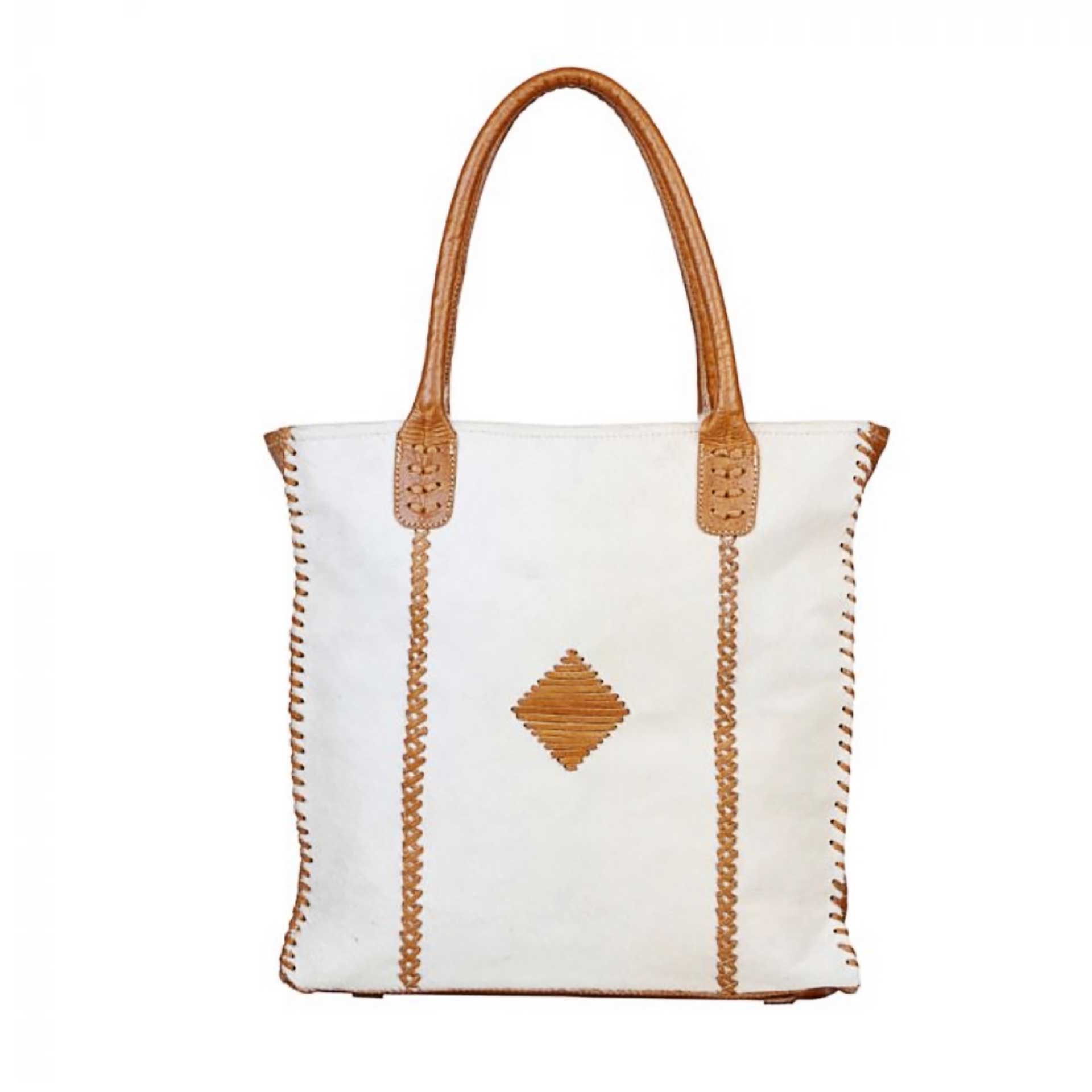 Purity White Hair On Hide Bag